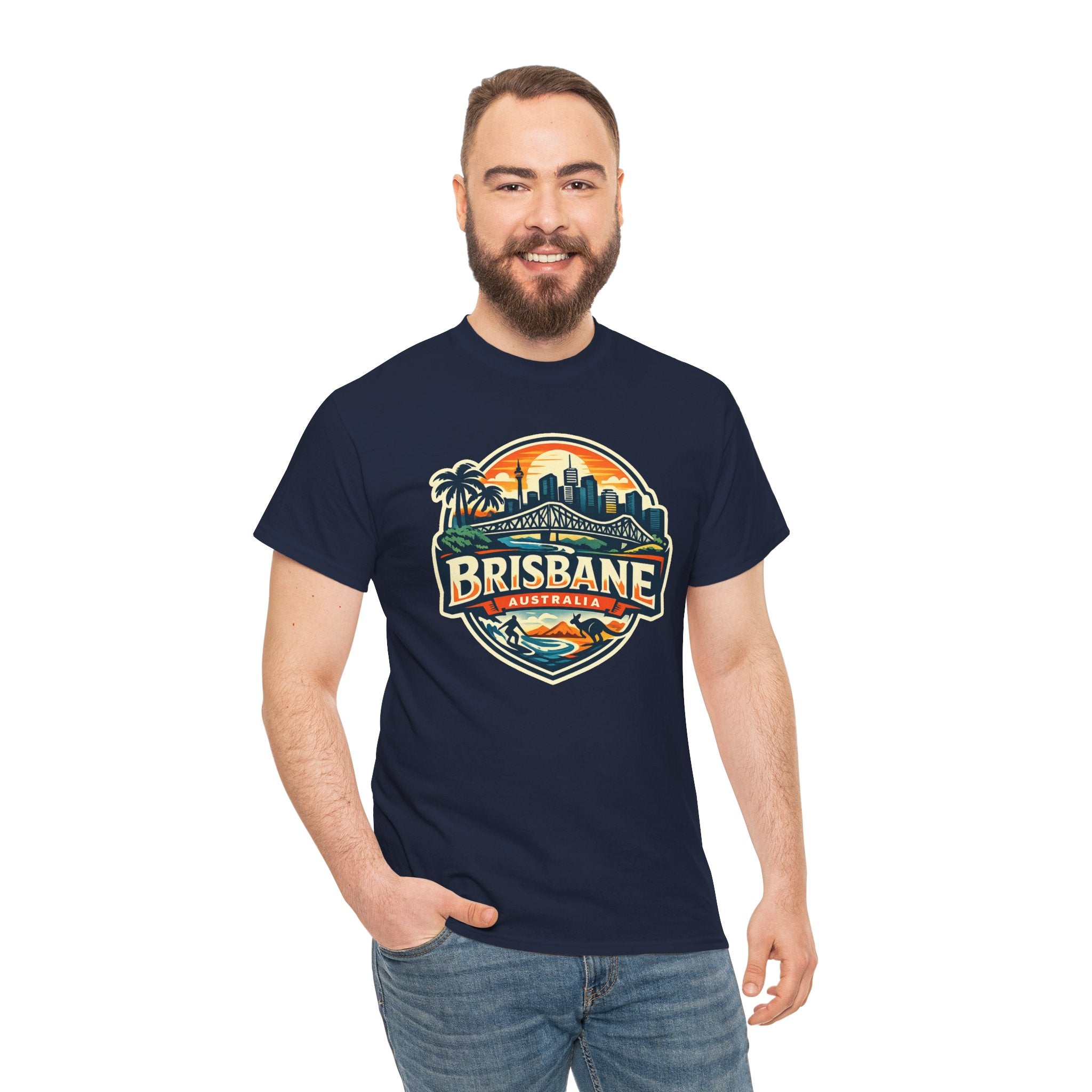 Brisbane Australia Vintage Sunset T-Shirt