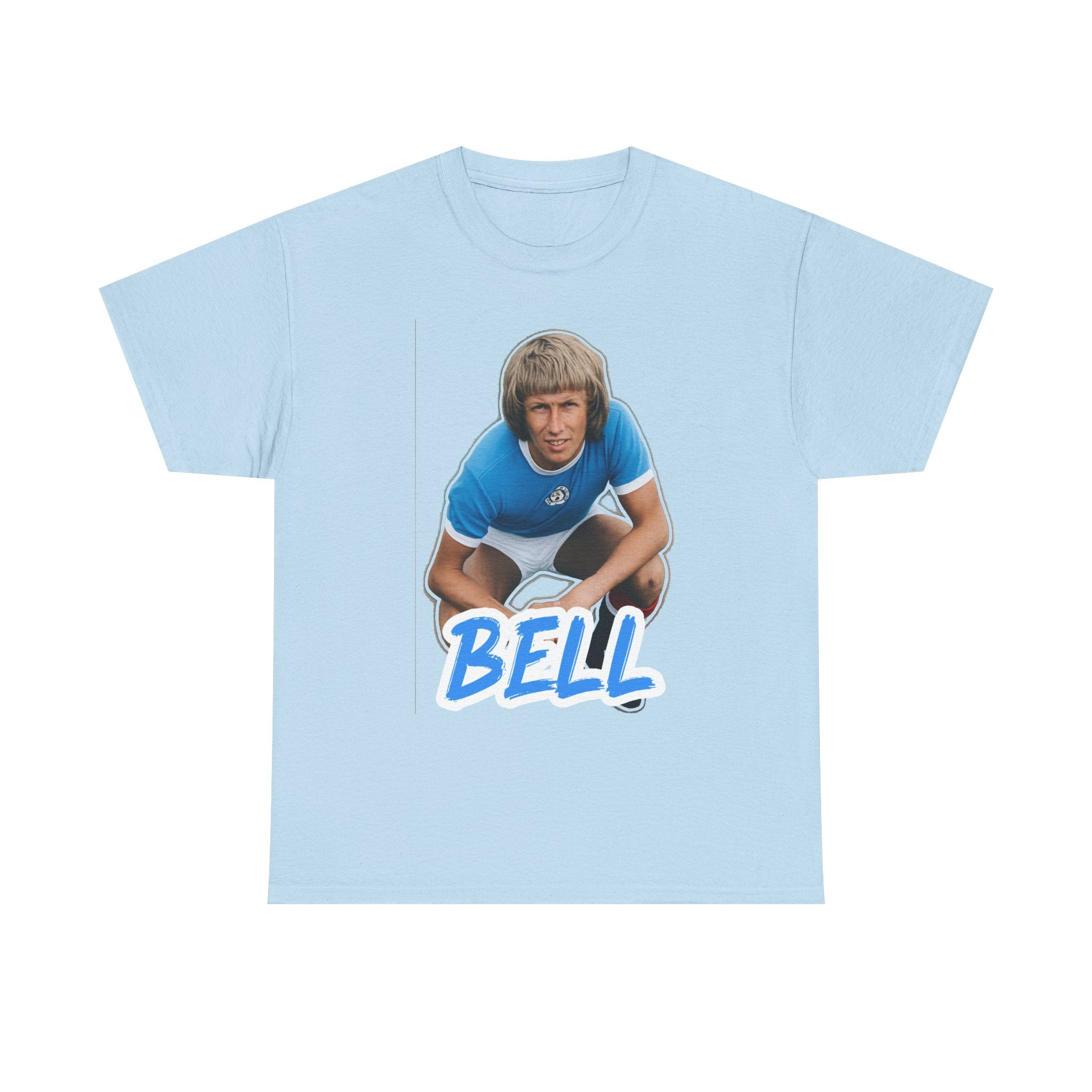 Colin Bell Manchester City Legend Retro Soccer Tee — Vintage Player Graphic T-Shirt