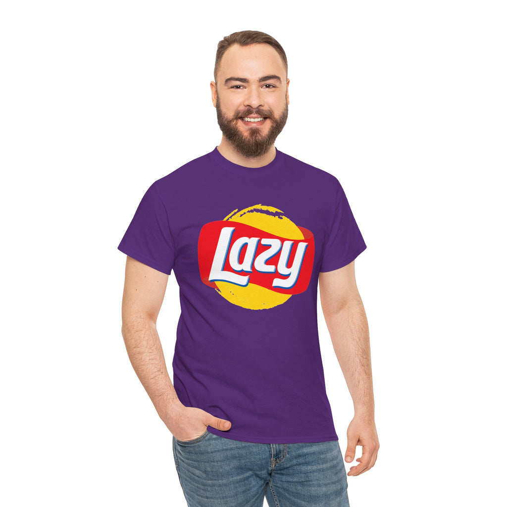 Lazy Logo T‑Shirt — Retro Snack-Inspired Graphic Tee