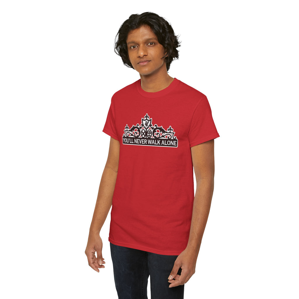 You'll Never Walk Alone T‑Shirt — Liverpool FC Crest Cotton Tee