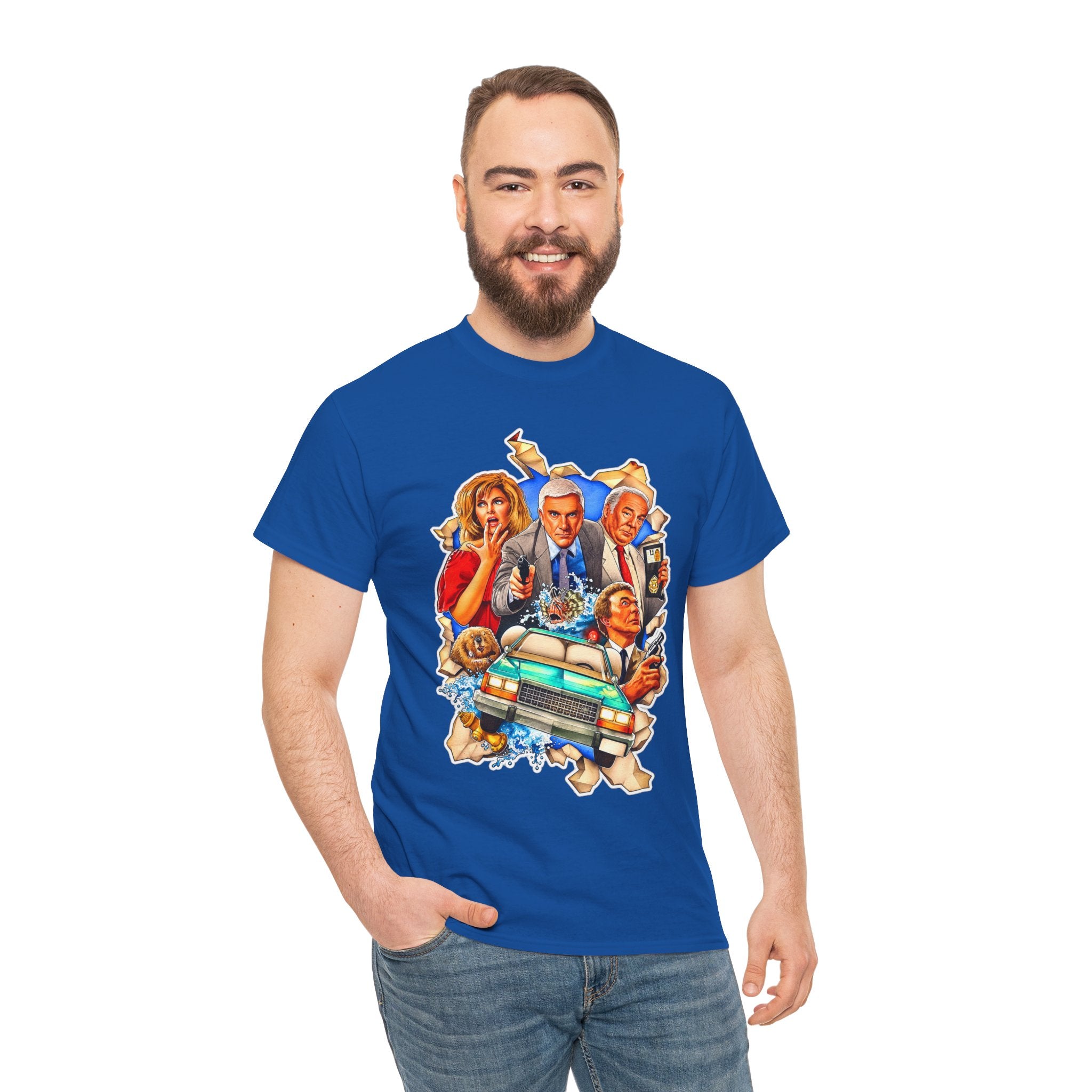 The Naked Gun / Police Squad Crime Comedy Movie Poster Cotton T-Shirt