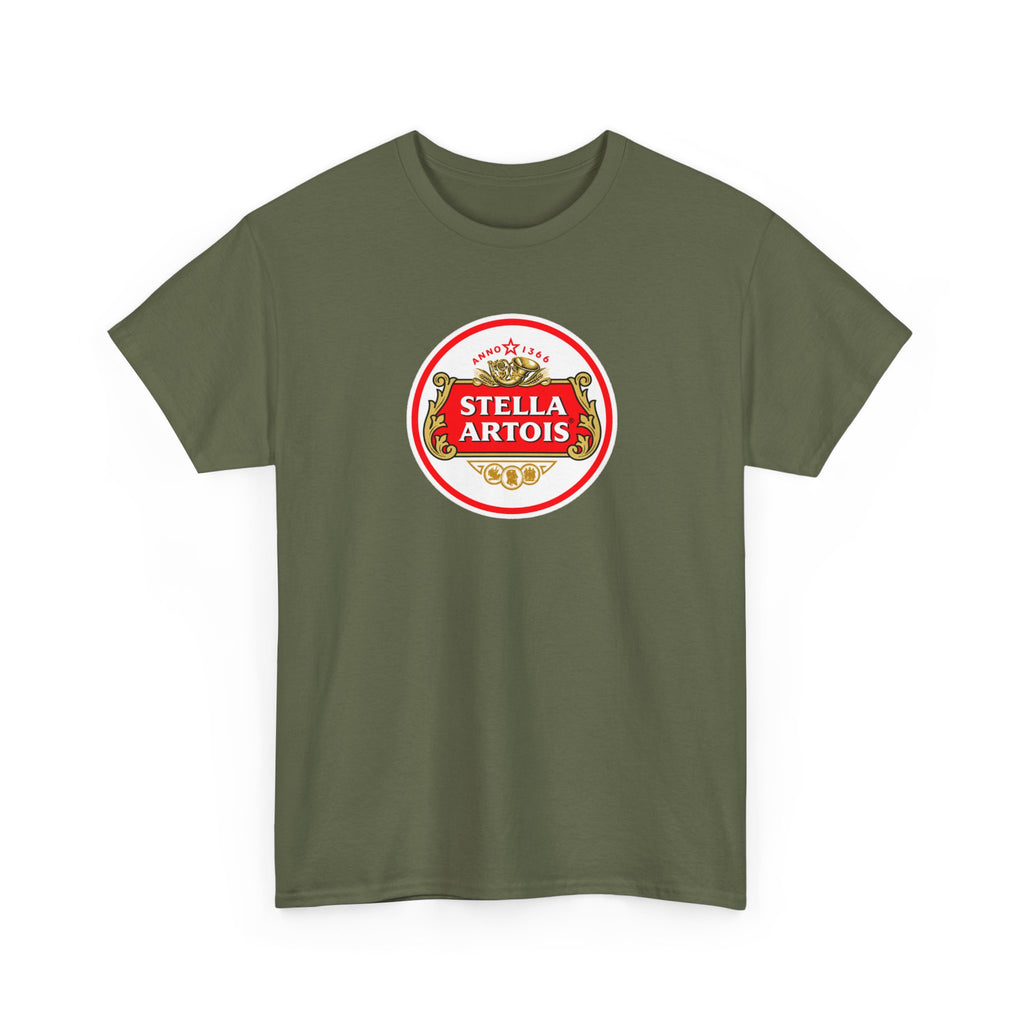 Beer Logo T-Shirt — Stella Artois Inspired Vintage Crest Tee