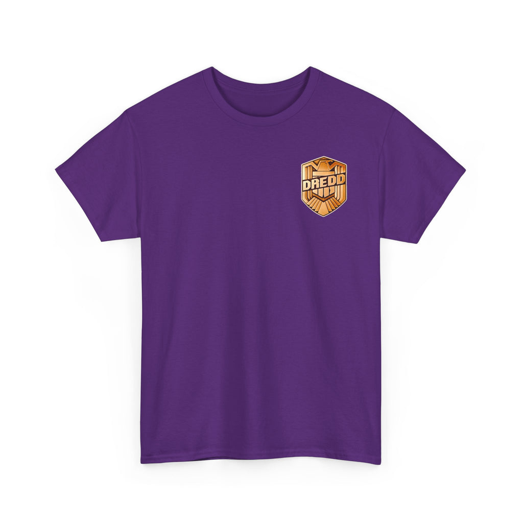 Dredd Shield Badge T-Shirt — Retro Law Enforcement Logo Tee