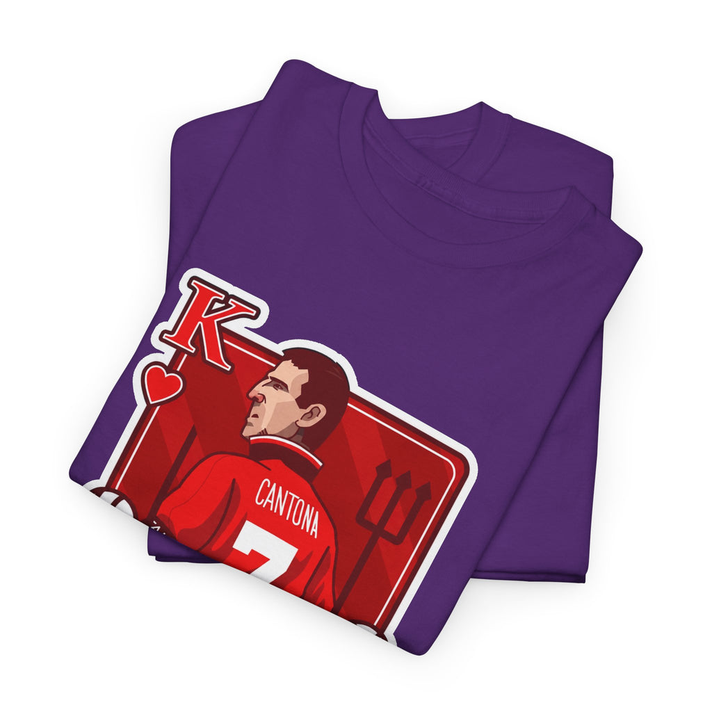 Cantona Playing Card Cotton T-Shirt / Tee — Number 7 Custom Jersey Design