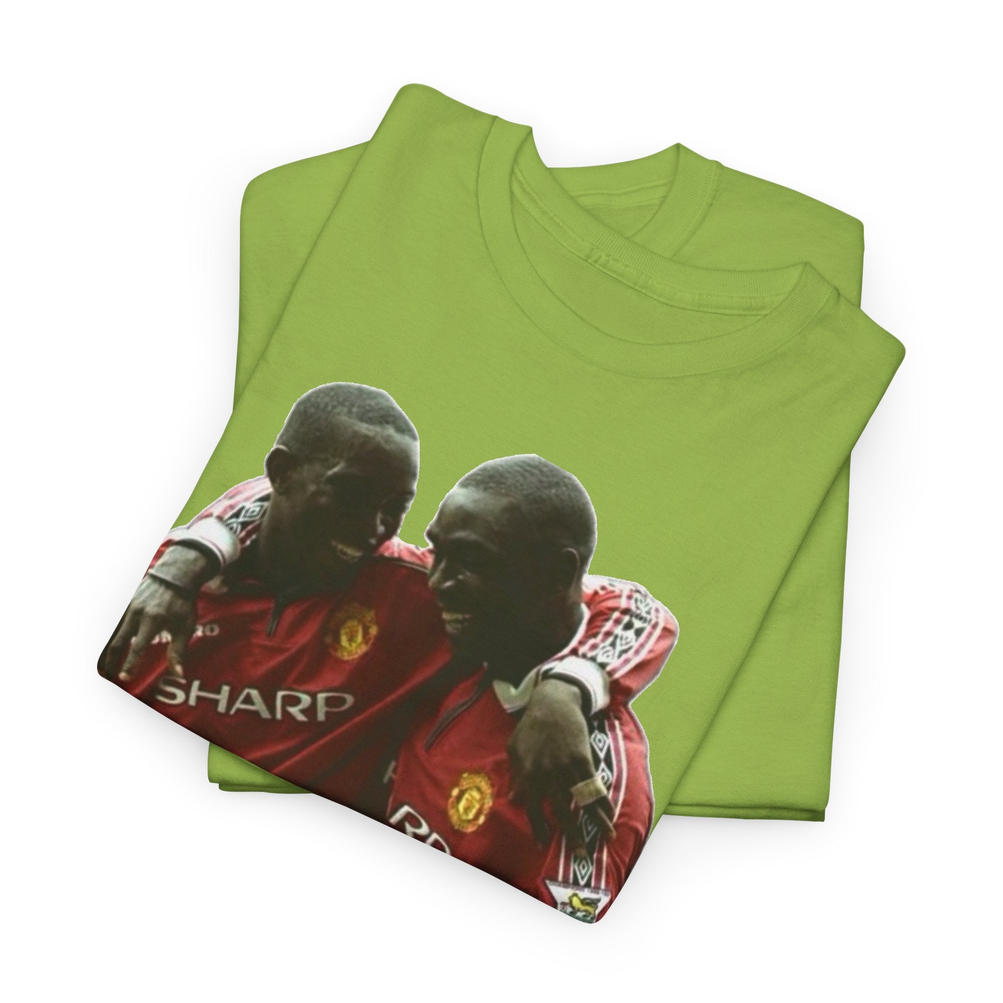 Yorke & Cole Manchester United Soccer Legends Graphic Tee — 'Yorke Cole' Retro Football Shirt