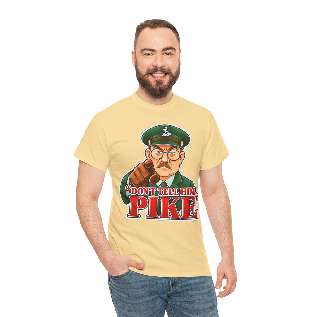 Don’t Tell Him Pike T-Shirt — Vintage Military Sergeant Pointing Graphic Tee
