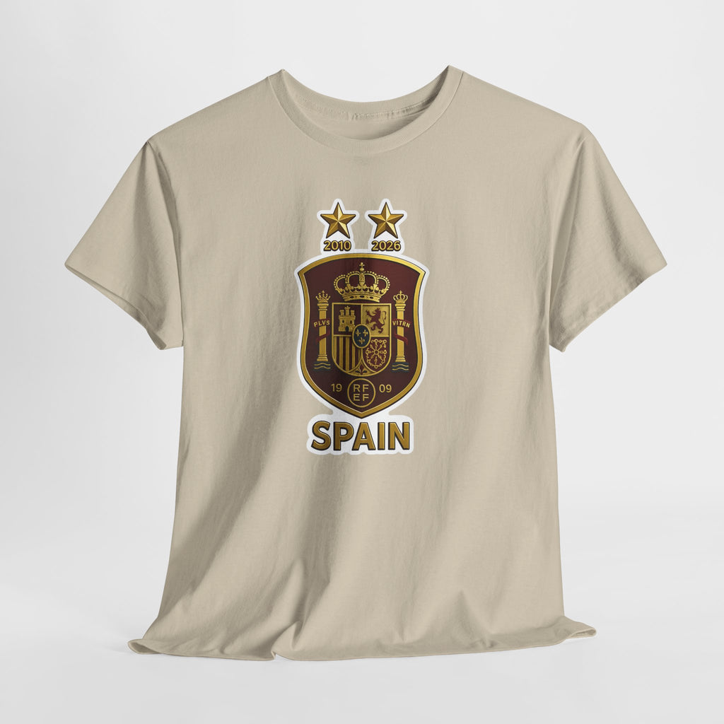 Spain Crest T-Shirt — Vintage Spanish Soccer Shield Tee