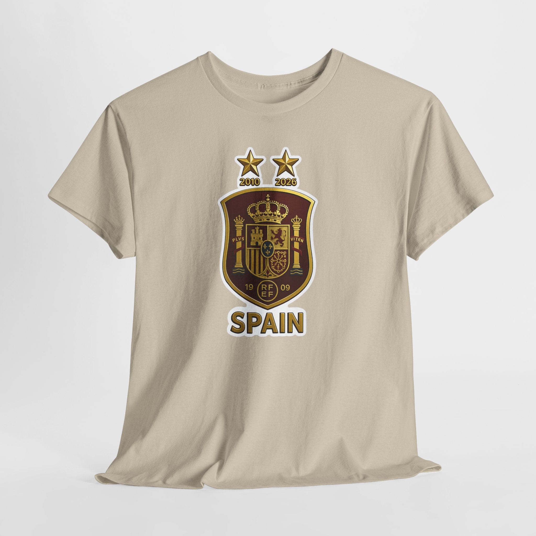 Spain Crest T-Shirt — Vintage Spanish Soccer Shield Tee