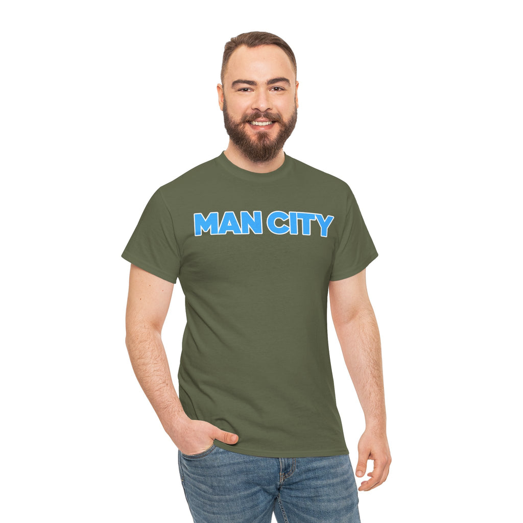 Man City Cotton T‑Shirt — Minimal Football Fan Tee