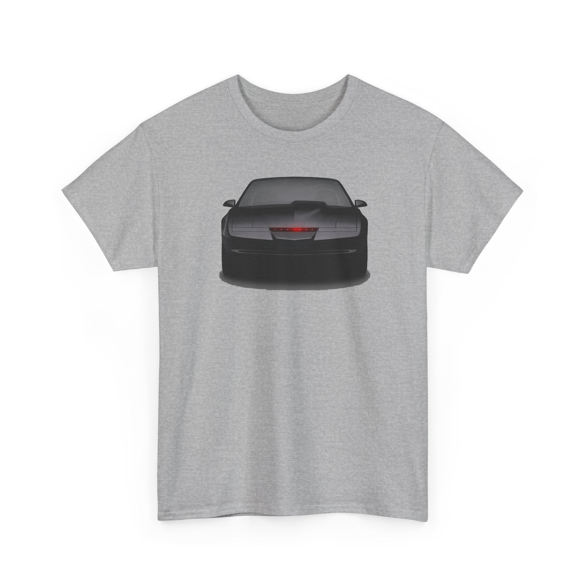 KITT-Inspired Retro Sports Car Tee — Front View Knight Rider Car Graphic Shirt