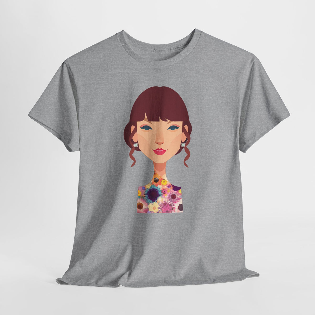T Swift Illustration Cotton T-Shirt