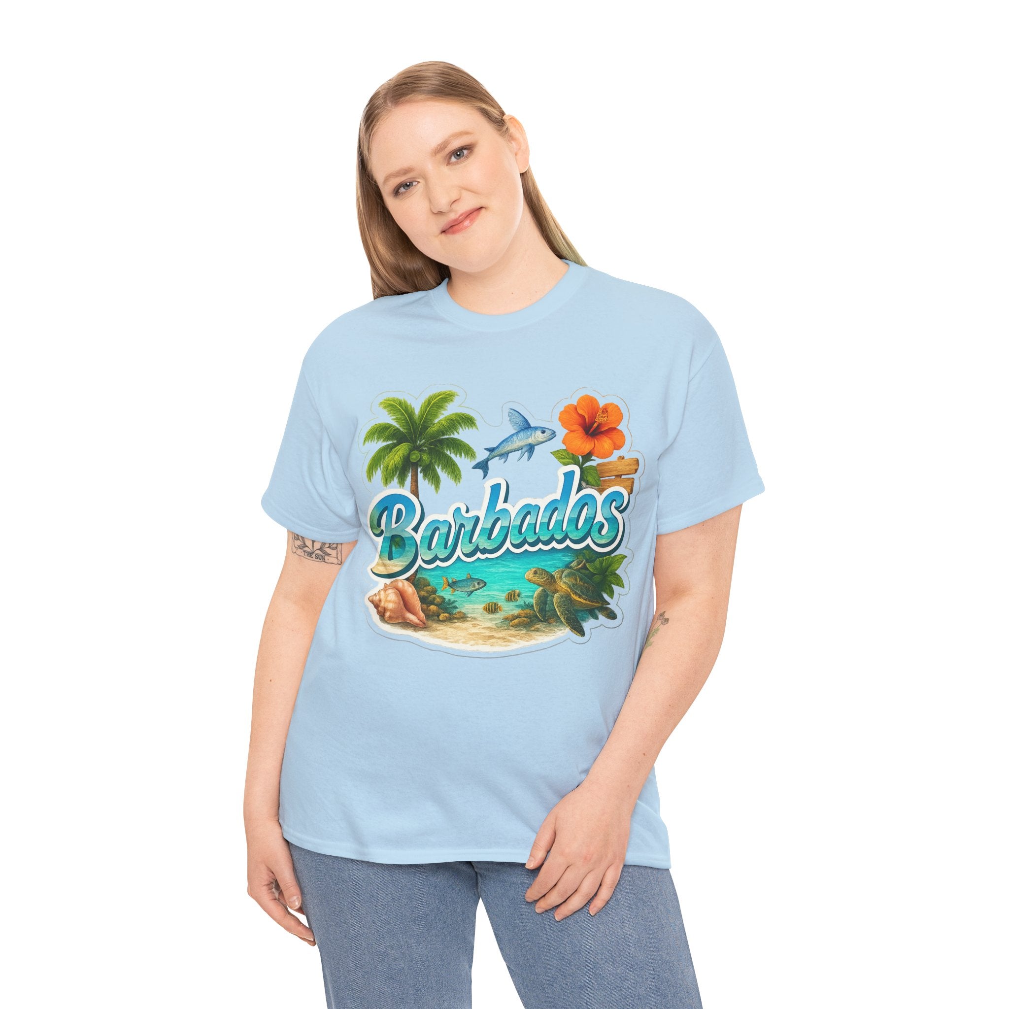 Barbados Beach Graphic Tee — Tropical Island Vacation T‑Shirt