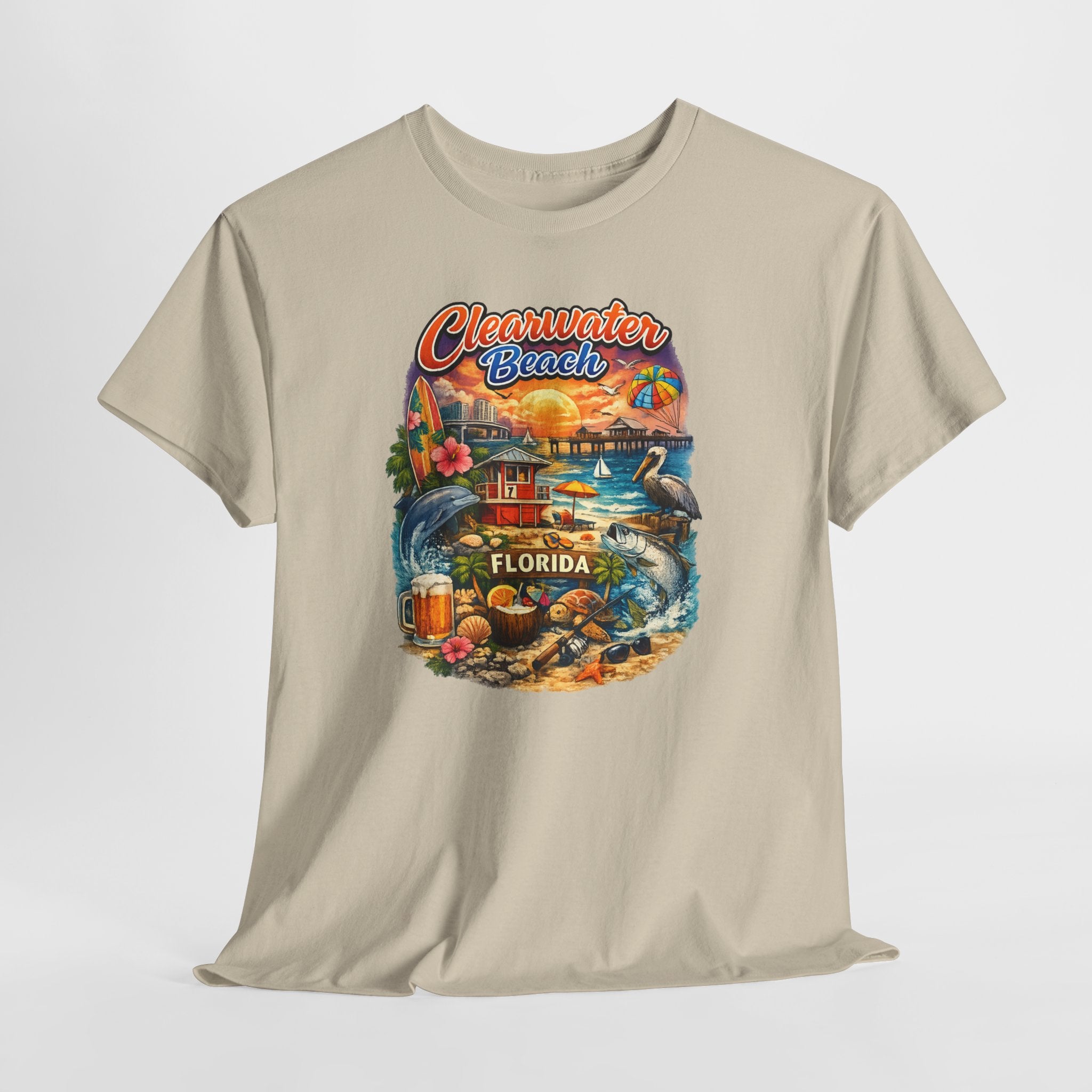 Clearwater Beach Florida Vintage Vacation T-Shirt