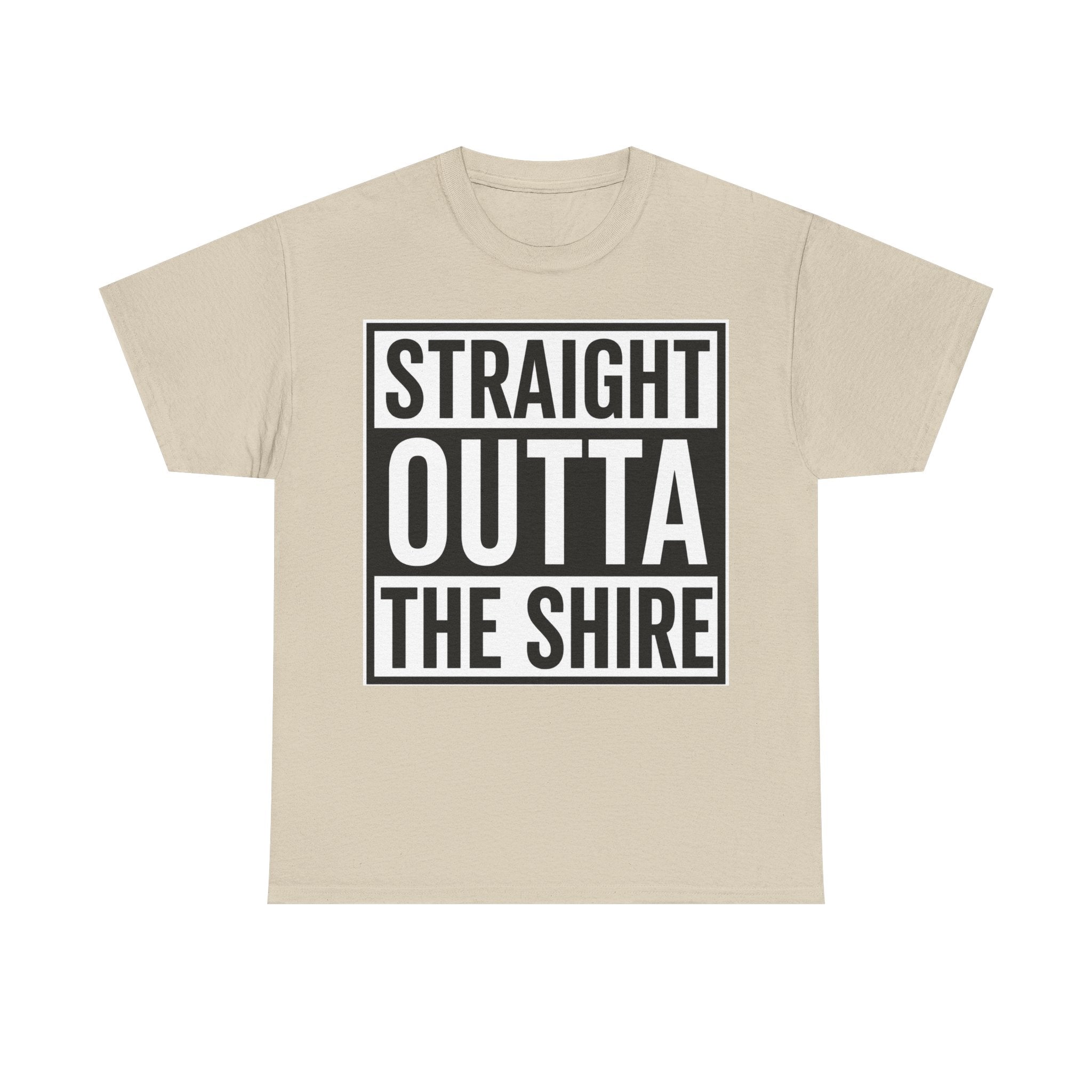 T-Shirt — "Straight Outta The Shire" Funny Hobbit Travel Tee