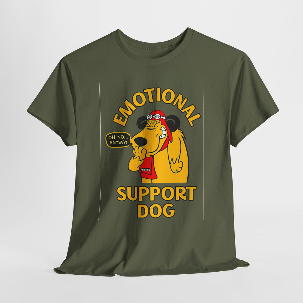 Emotional Support Dog T-Shirt — Cute Cartoon Comfort Pup Tee