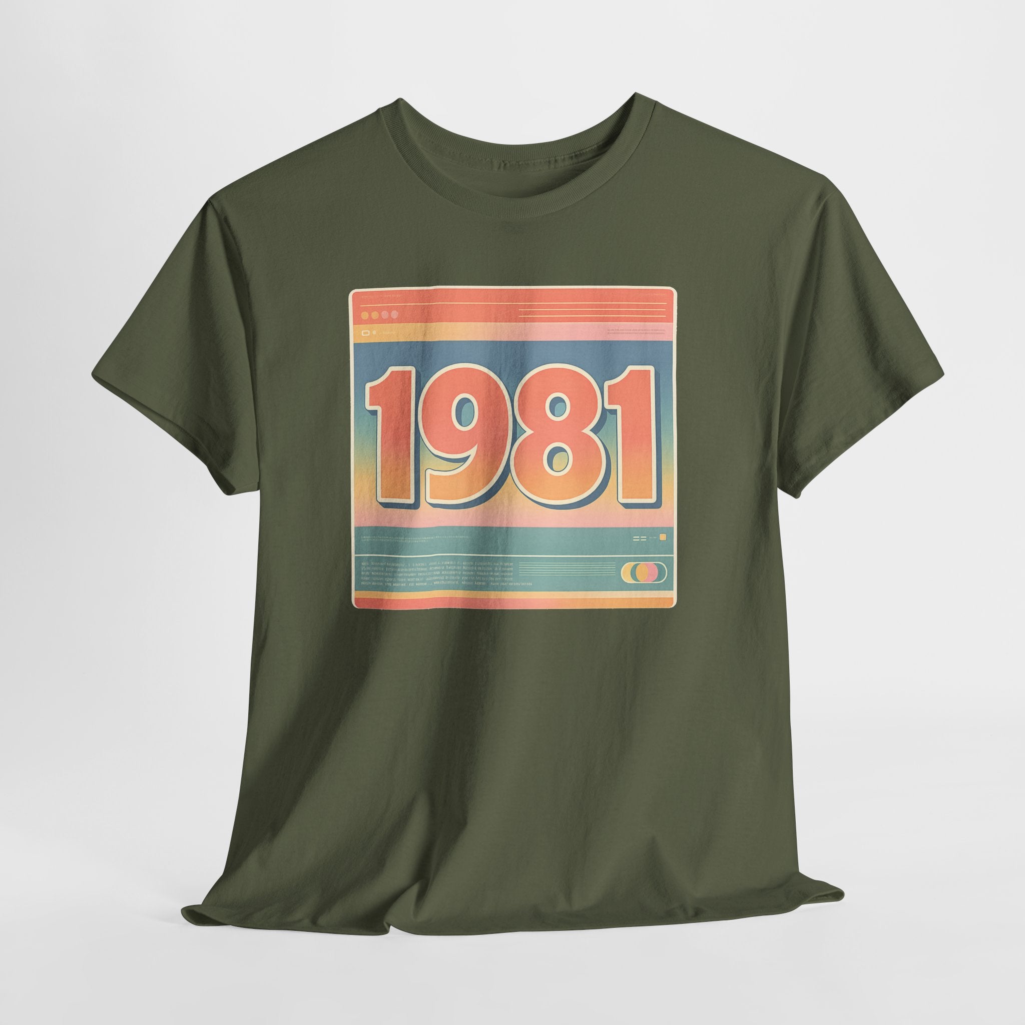 Vintage 1981 Retro Tee — 40th Birthday Gift Shirt