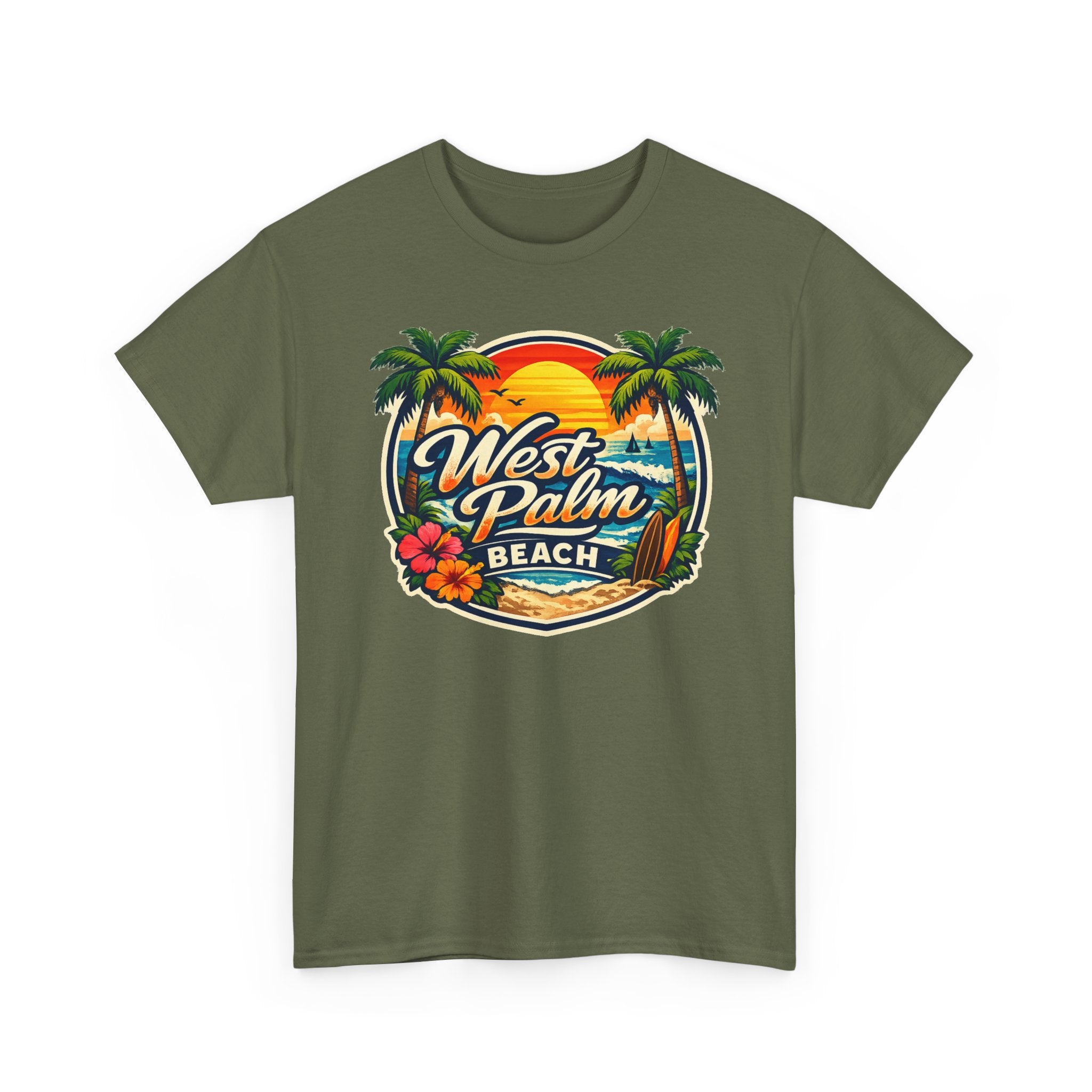West Palm Beach Retro Sunset T-Shirt
