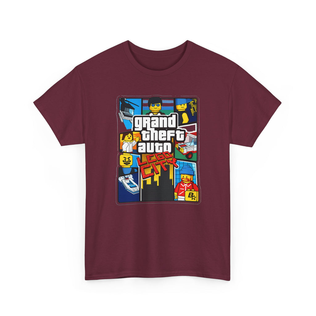GTA Lego City Retro Block-Style 'Grand Theft Auto' Graphic Tee