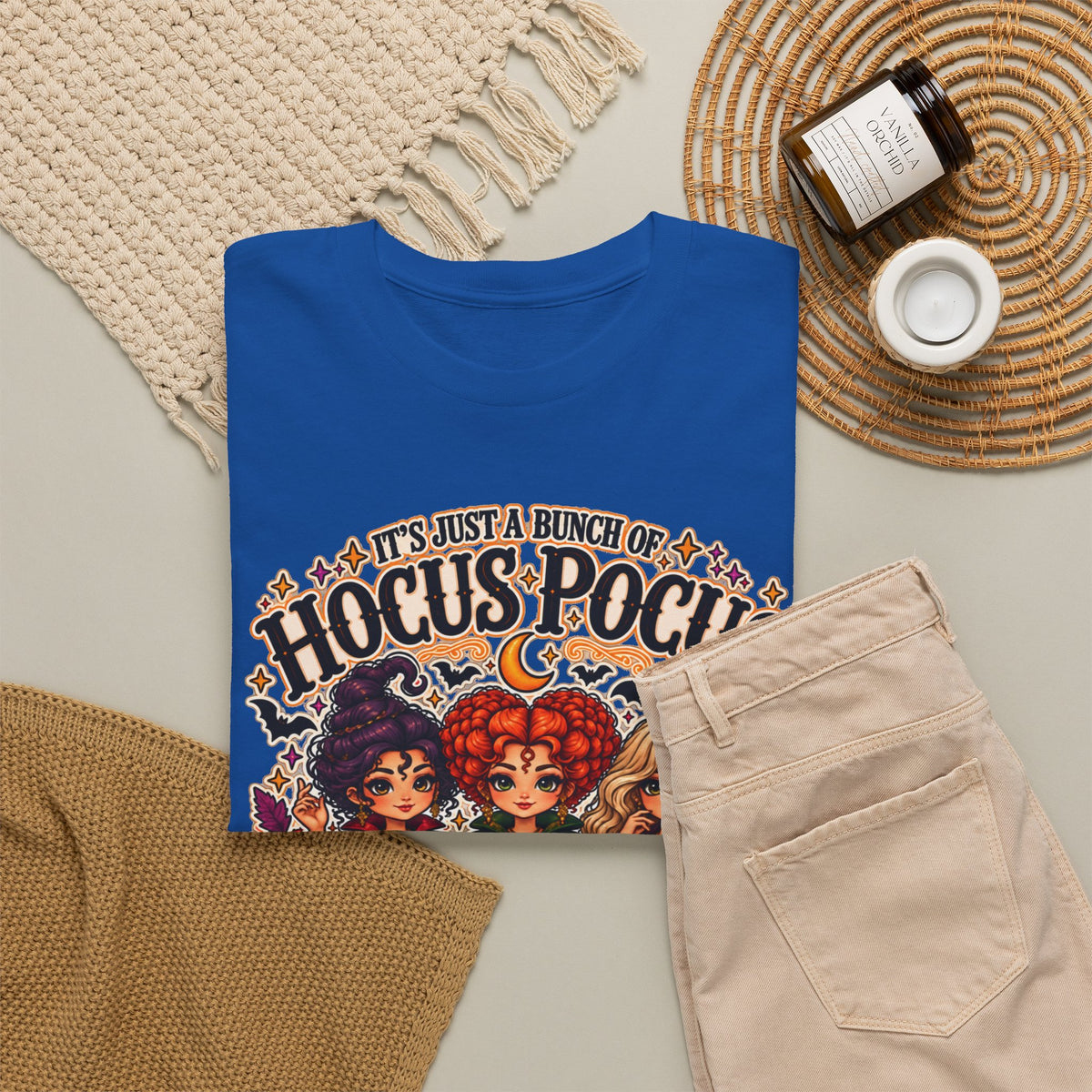 Hocus Pocus Witch Tee — "It's Just a Bunch of #HocusPocus" Halloween T-Shirt