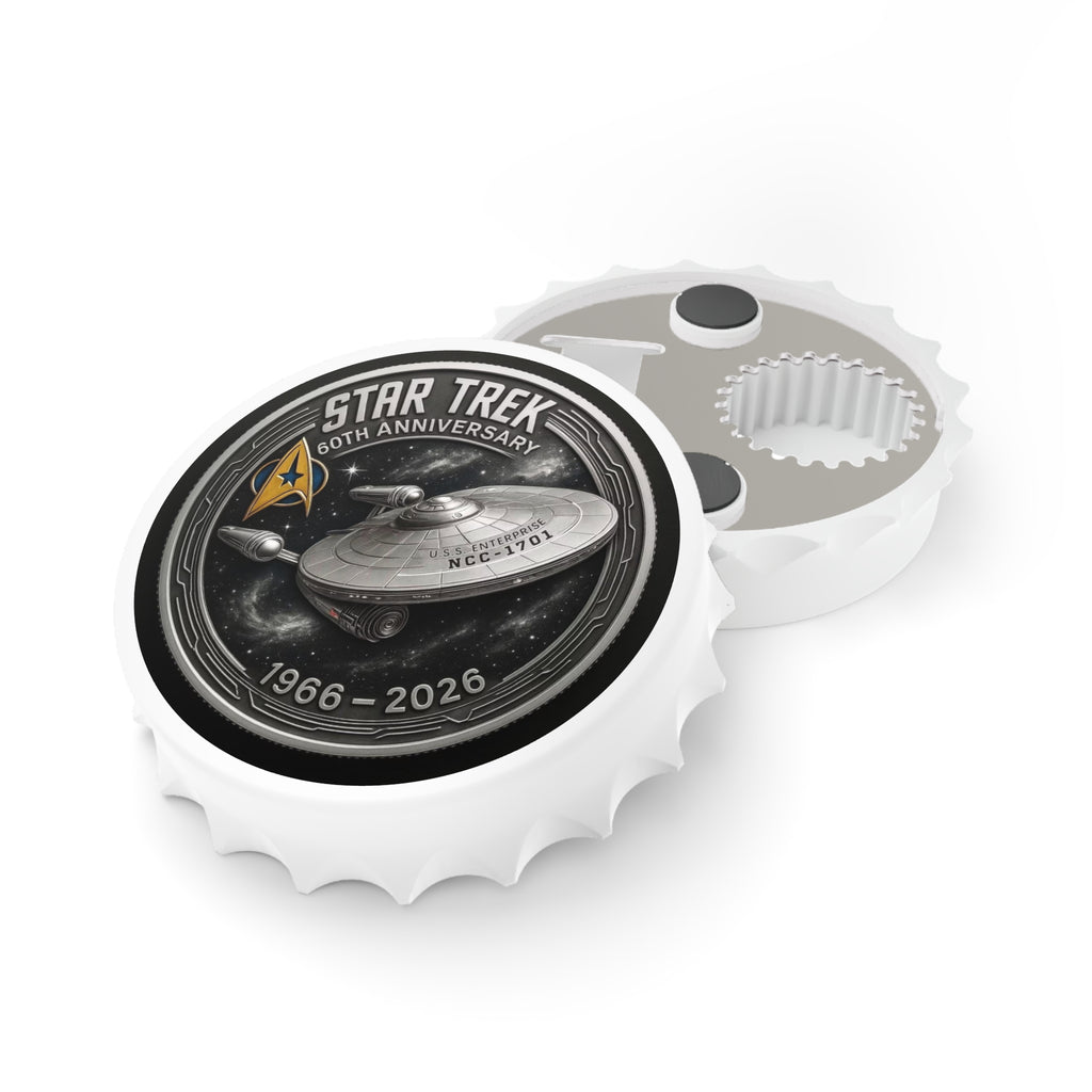 Star Trek 60th Anniversary USS Enterprise Bottle Opener – 1966–2026 Commemorative