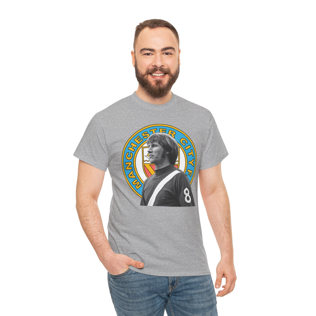 Colin Bell Manchester City Retro Player Portrait Cotton Tee