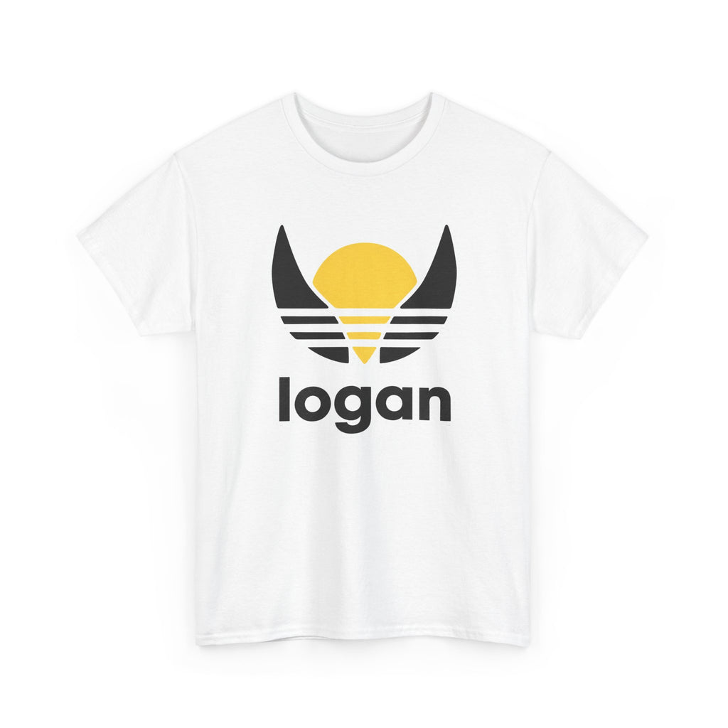 T‑Shirt — 'logan' Retro Sunrise Logo Cotton Tee