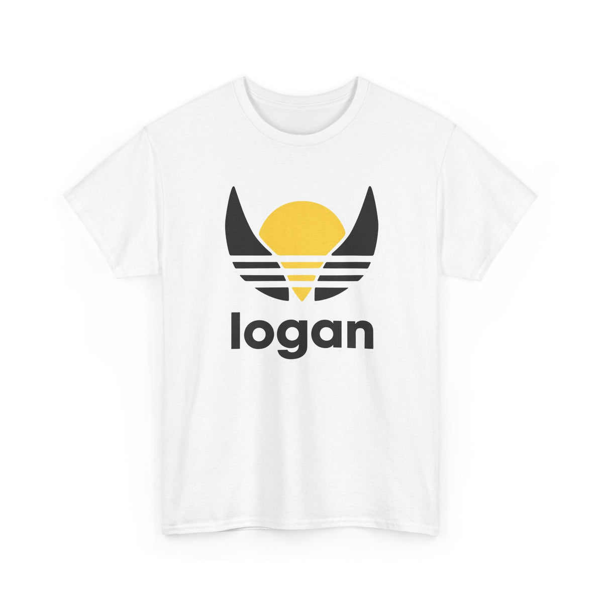 T‑Shirt — 'logan' Retro Sunrise Logo Cotton Tee