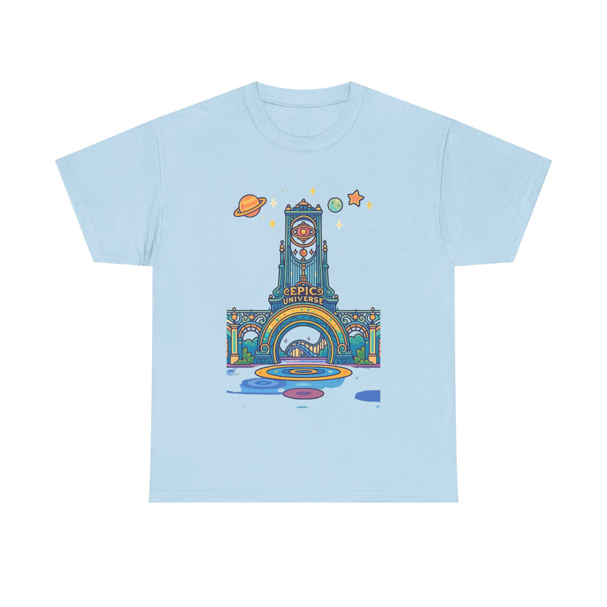 Universal Studios Family Vacation T-Shirt — Retro Space Theater Graphic Tee