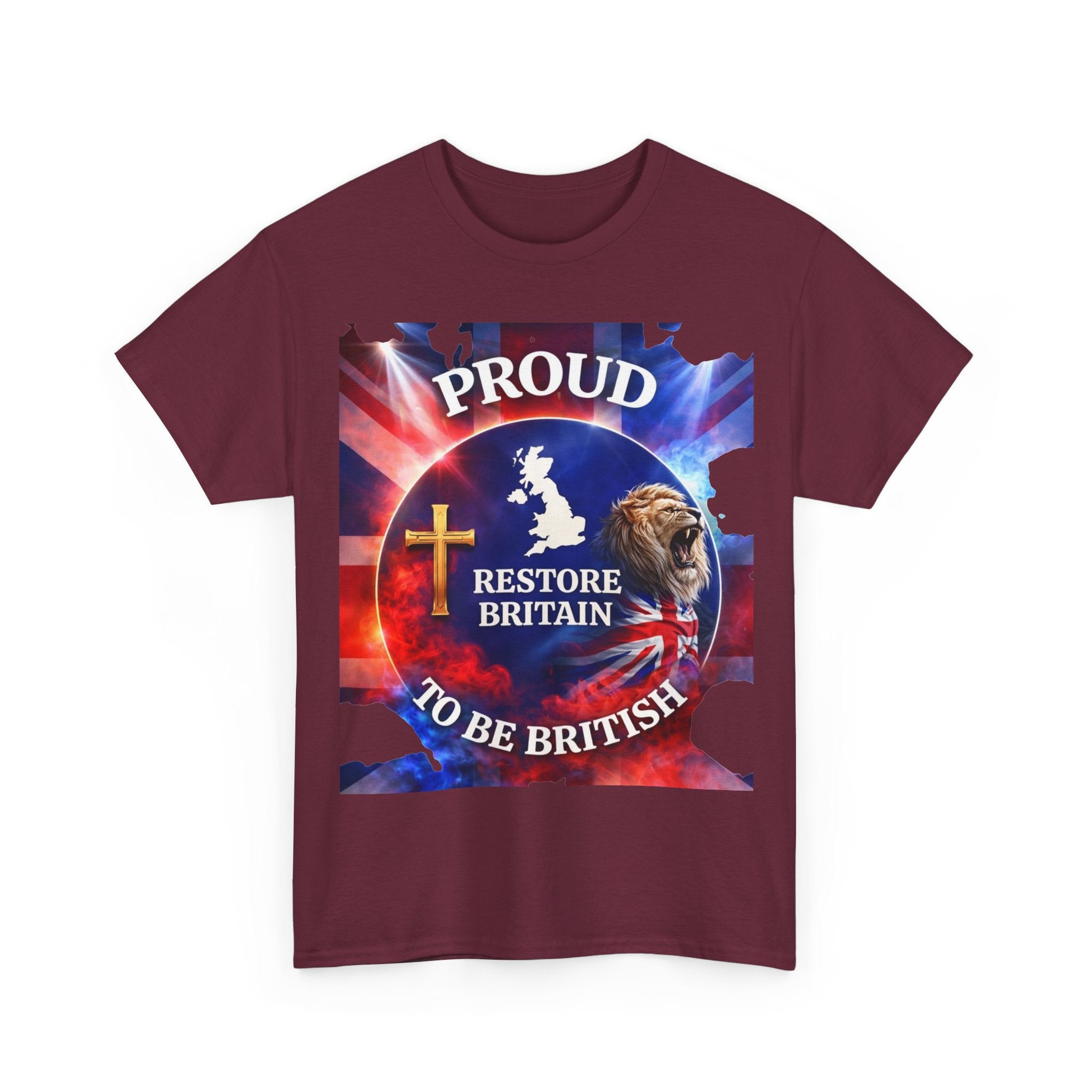 Proud to Be British Restore Britain Cotton T‑Shirt