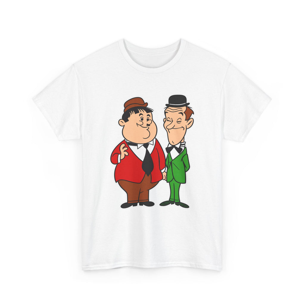 Comedy Duo Vintage Cartoon Cotton T-Shirt