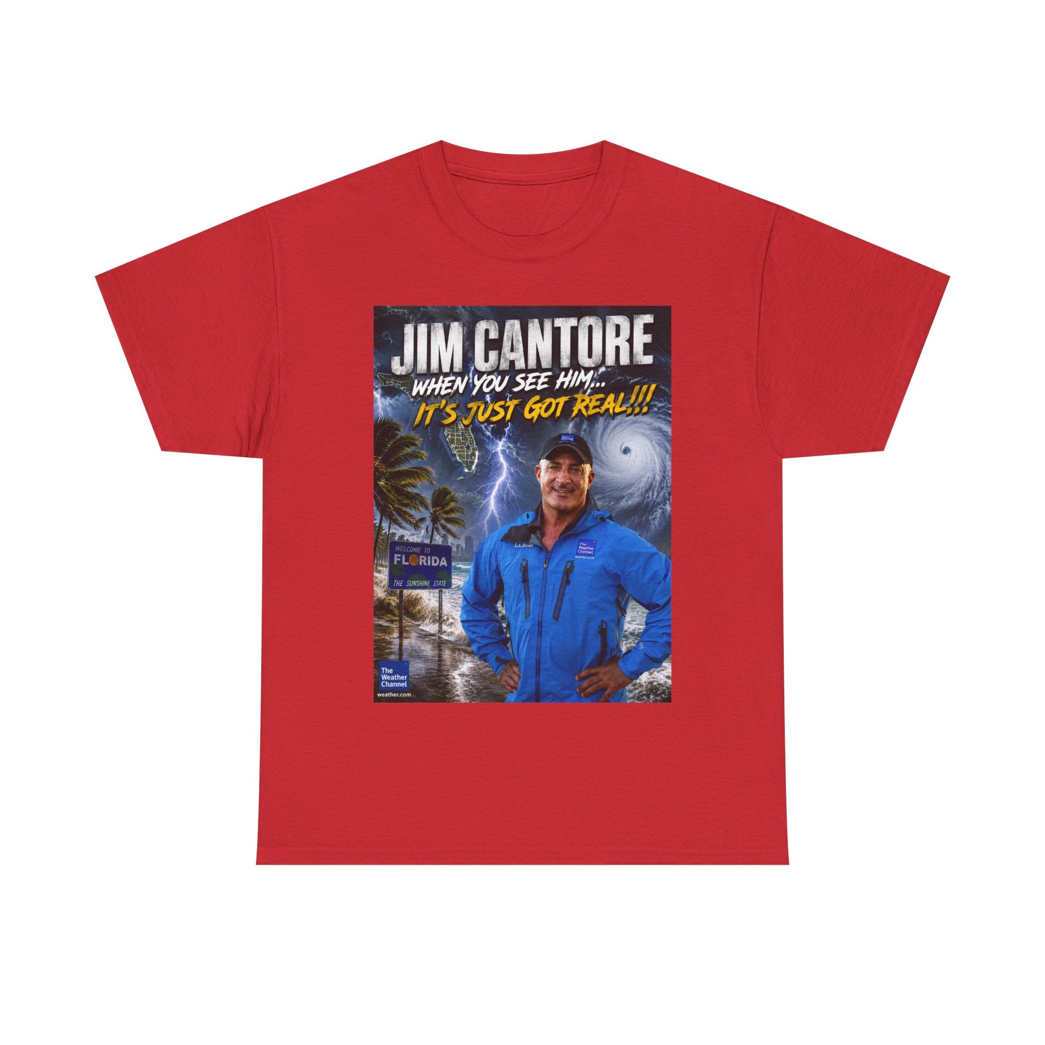 Jim Cantore "It's Just Got Real" Hurricane T-Shirt