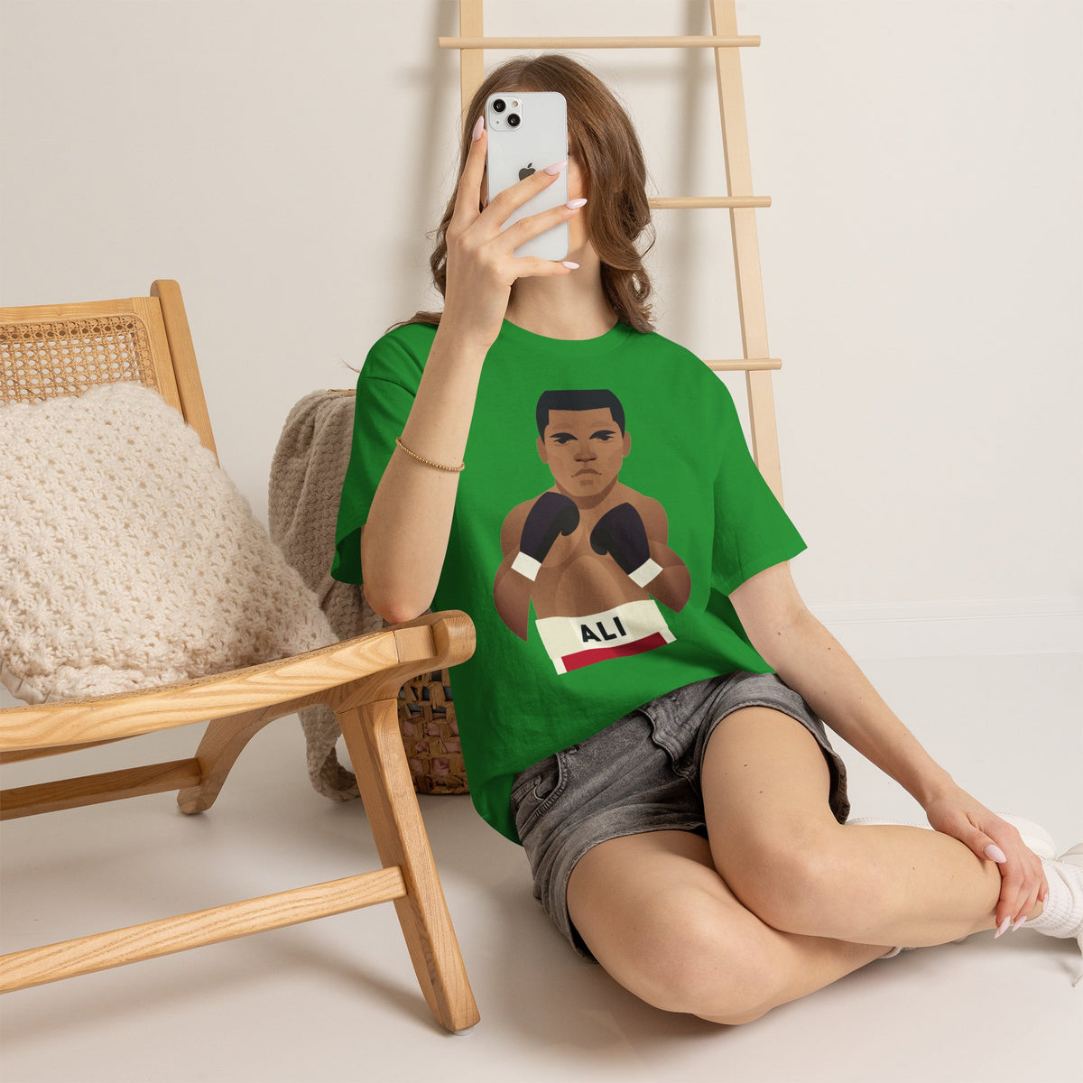 Muhammad Ali Boxing Champion Cotton T-Shirt