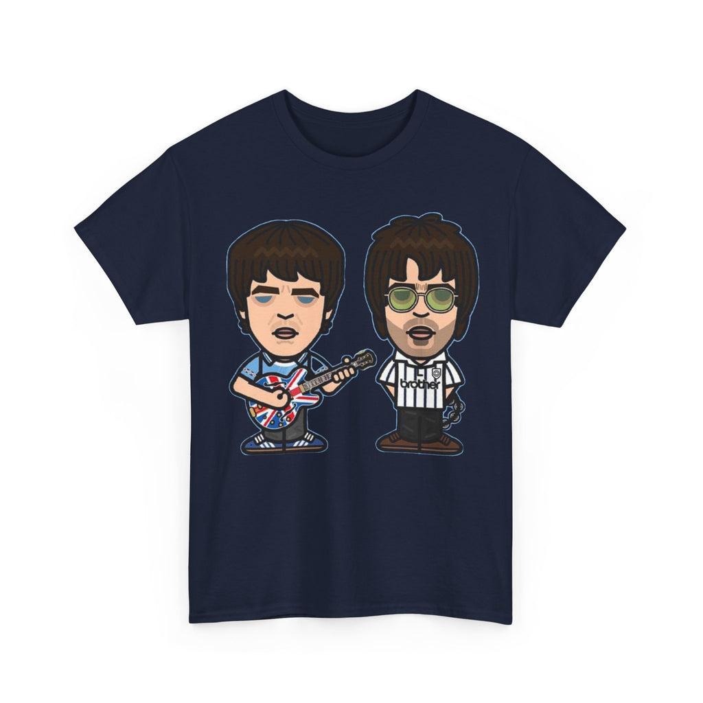 Oasis Noel & Liam Cartoon Rock Duo T-Shirt