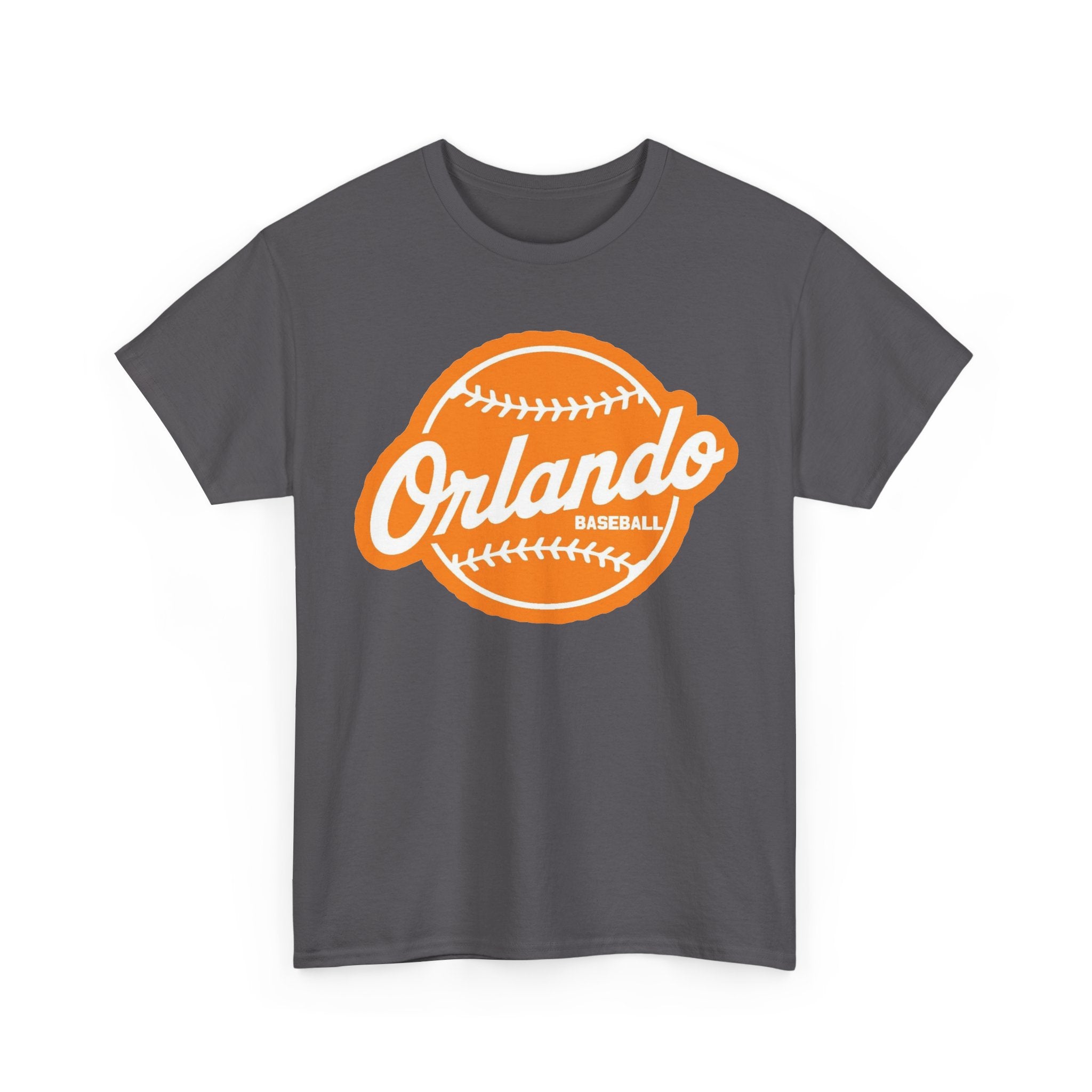 Orlando Baseball Tee — Vintage Orange Baseball Logo T‑Shirt
