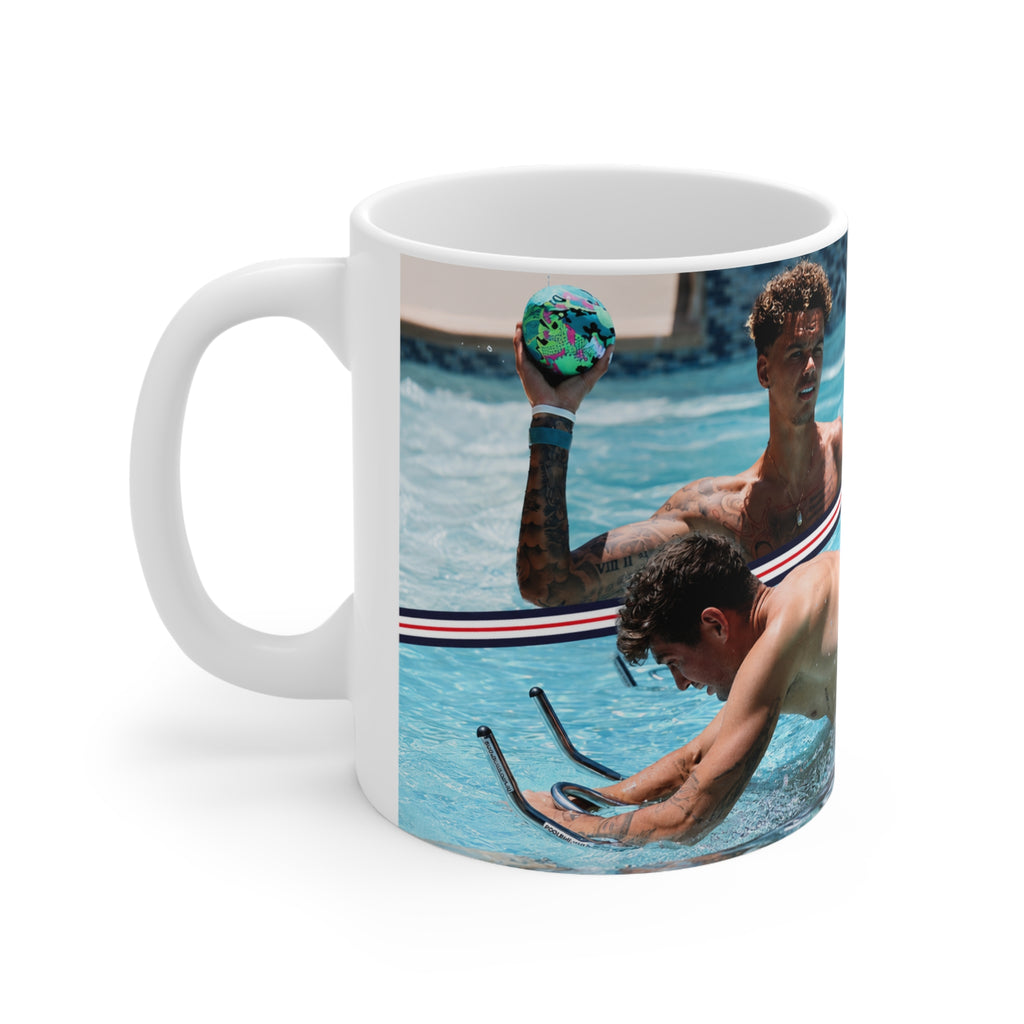 England Photo Pool Party Coffee Mug — Ceramic 11oz & 15oz