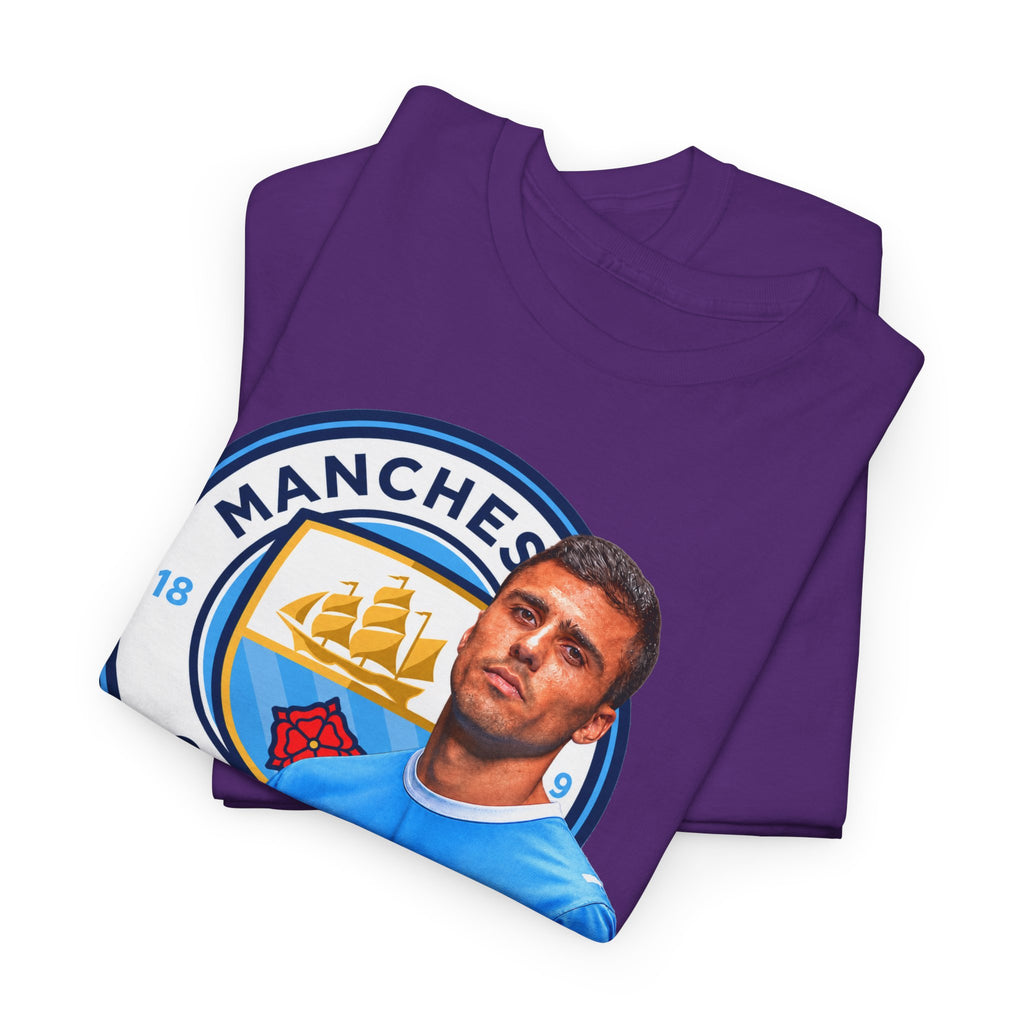 Rodri Manchester City Legend Football Tee — Player Portrait Soccer Shirt