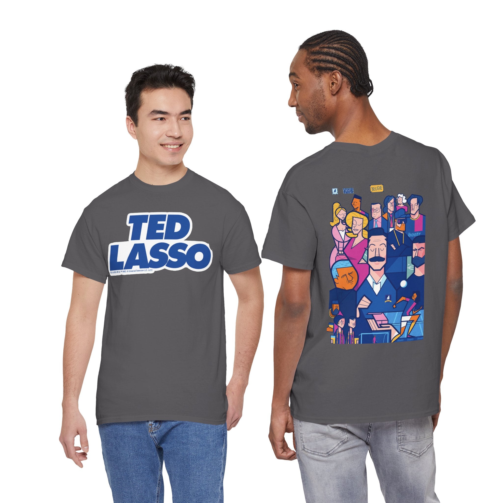 Ted Lasso Inspired Graphic Tee — Retro Team Illustration