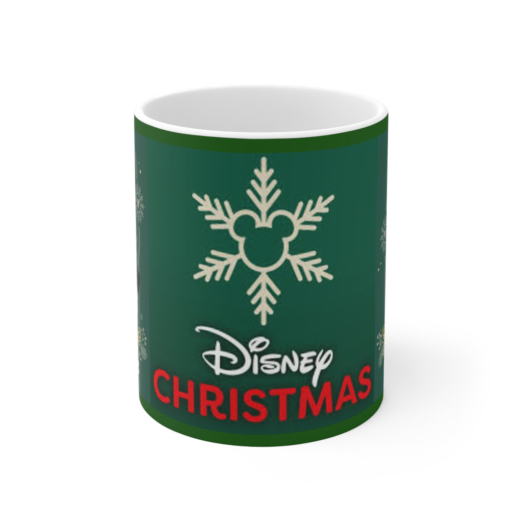 Disney Christmas Mickey Mug — Merry Christmas Ceramic Coffee Cup (11oz & 15oz)
