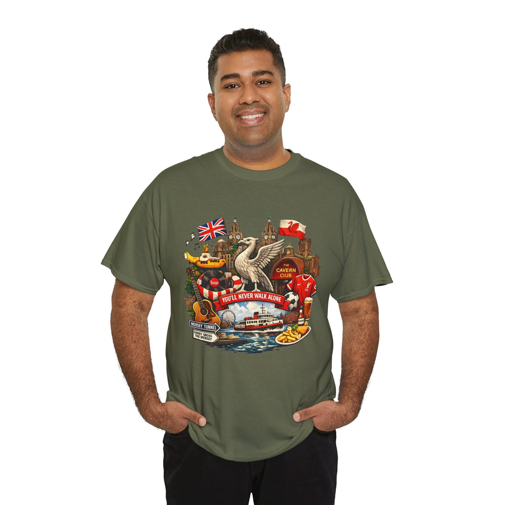 Liverpool Landmarks & You'll Never Walk Alone T-Shirt