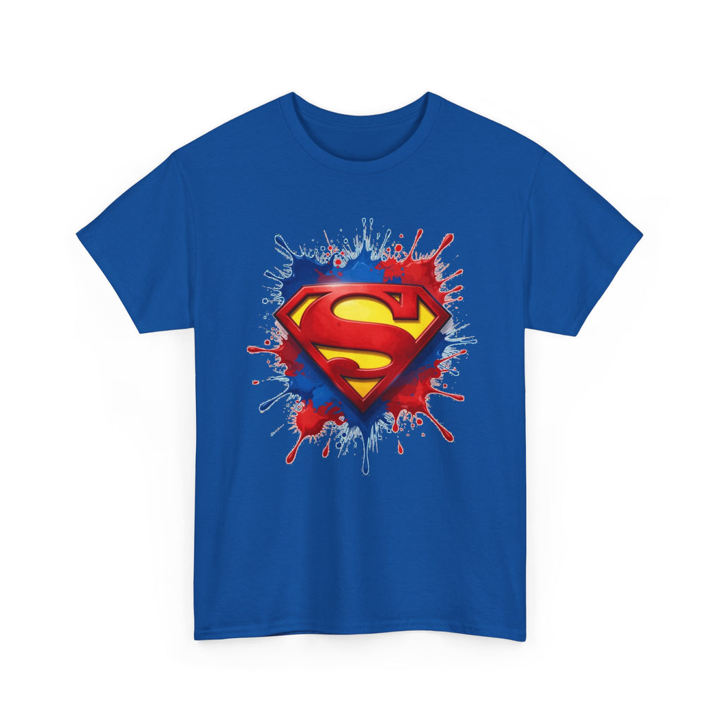 Superhero Emblem Paint-Splash T-Shirt