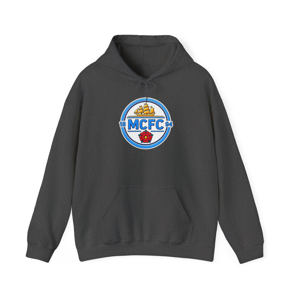 MCFC Logo Hoodie – Vintage Football Club Crest Pullover