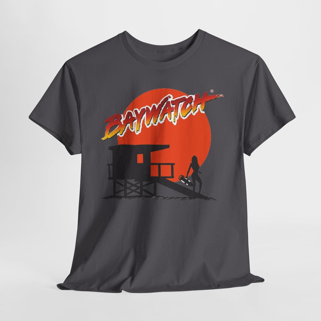 Baywatch Lifeguard Sunset Cotton T-Shirt