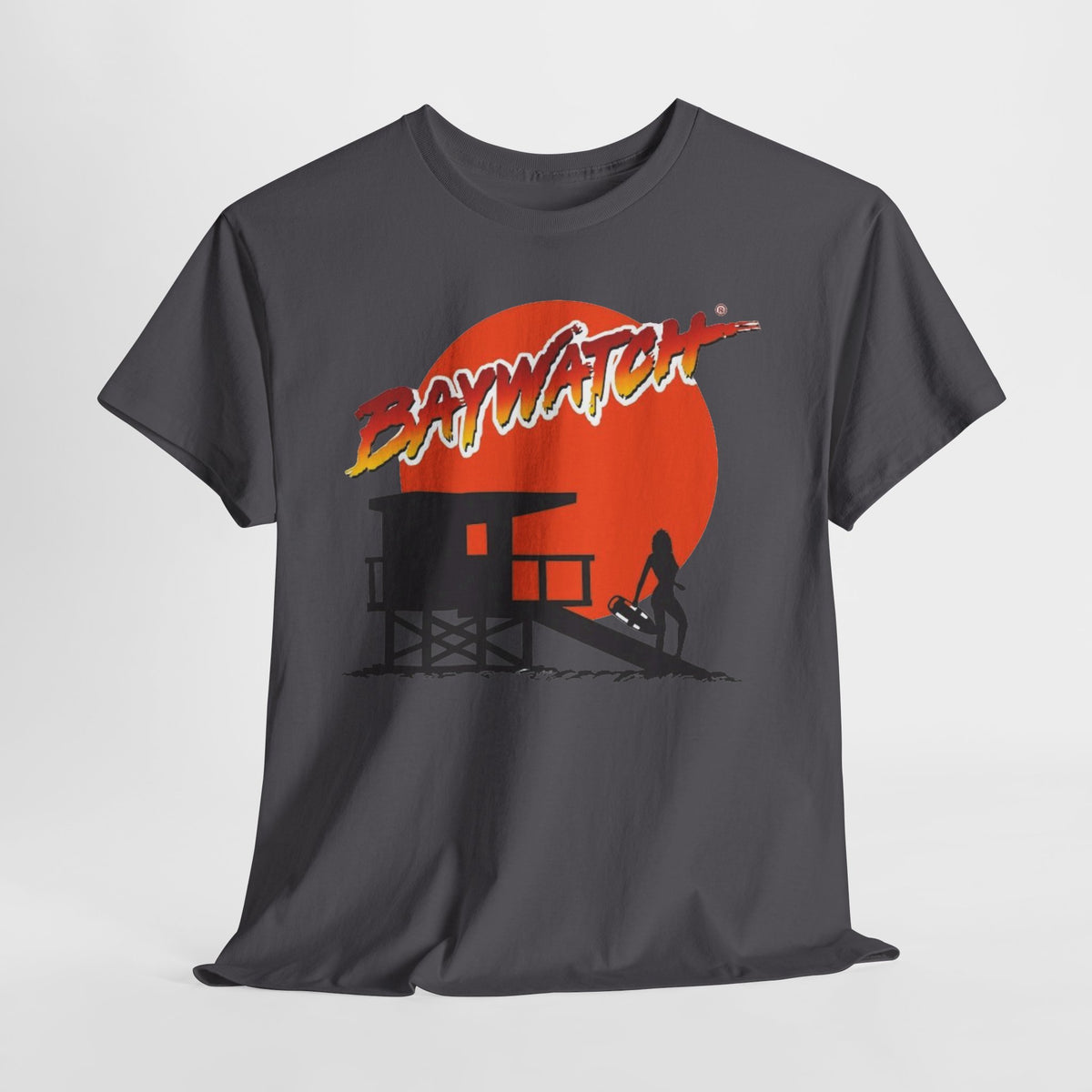 Baywatch Lifeguard Sunset Cotton T-Shirt