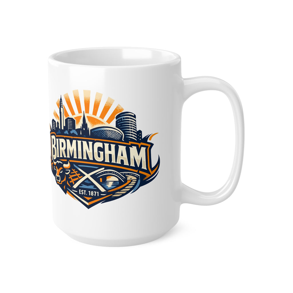 Birmingham Skyline Coffee Mug – City Crest Ceramic Mug (11oz & 15oz)