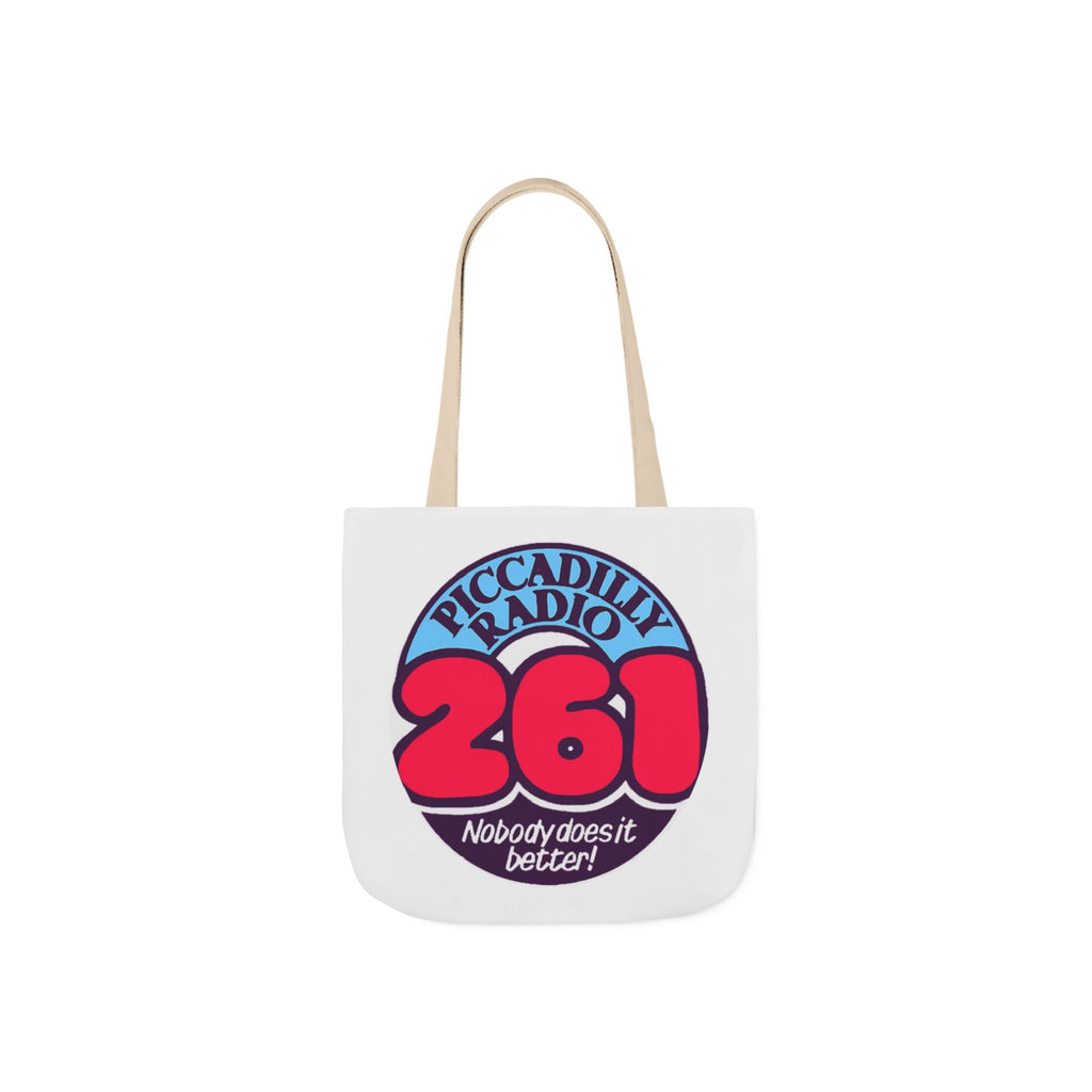 Tote Bag — Retro 'Piccadilly Radio 261' Vintage Logo Canvas Tote