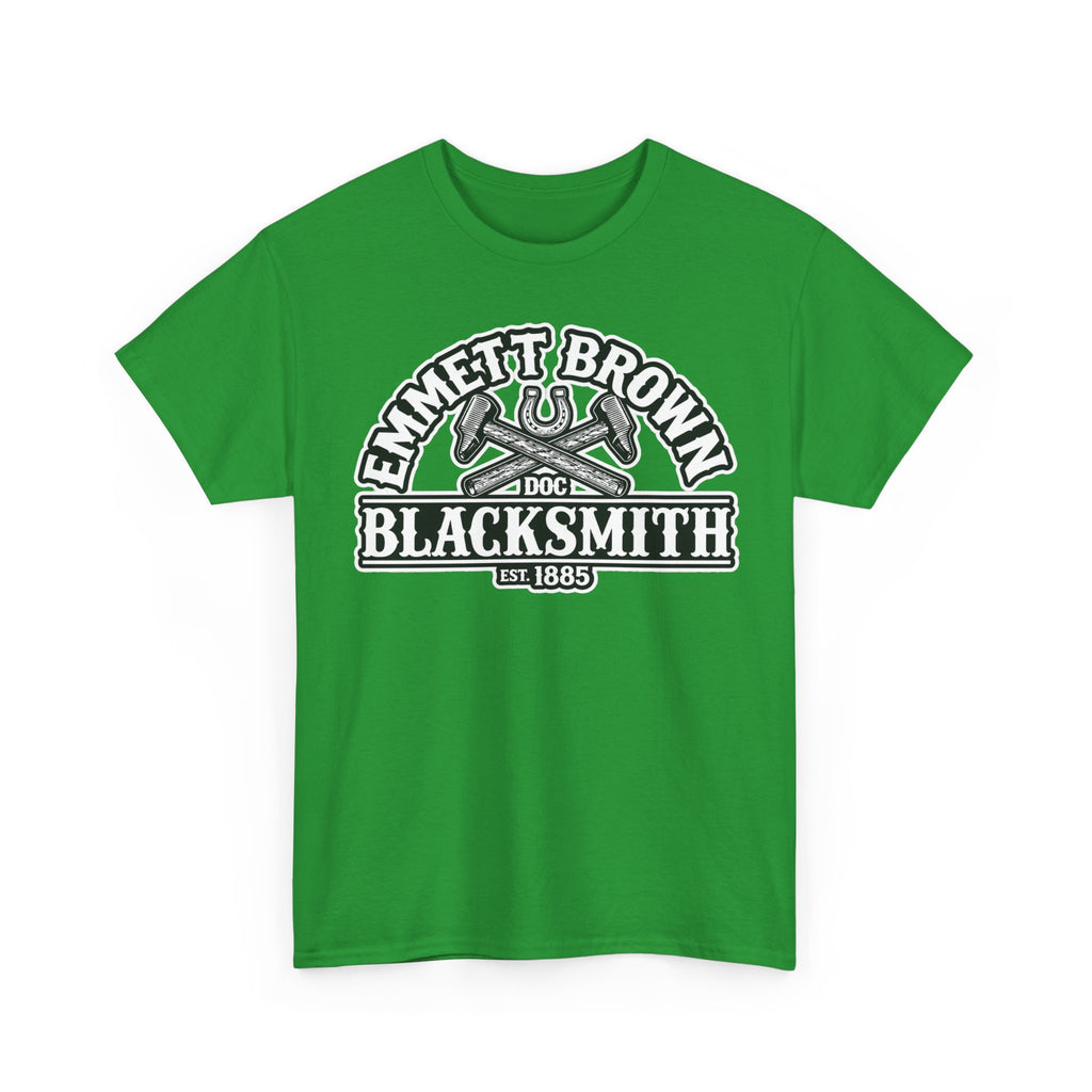 Blacksmith Emmett Brown Tee — Vintage Doc Blacksmith Graphic Shirt