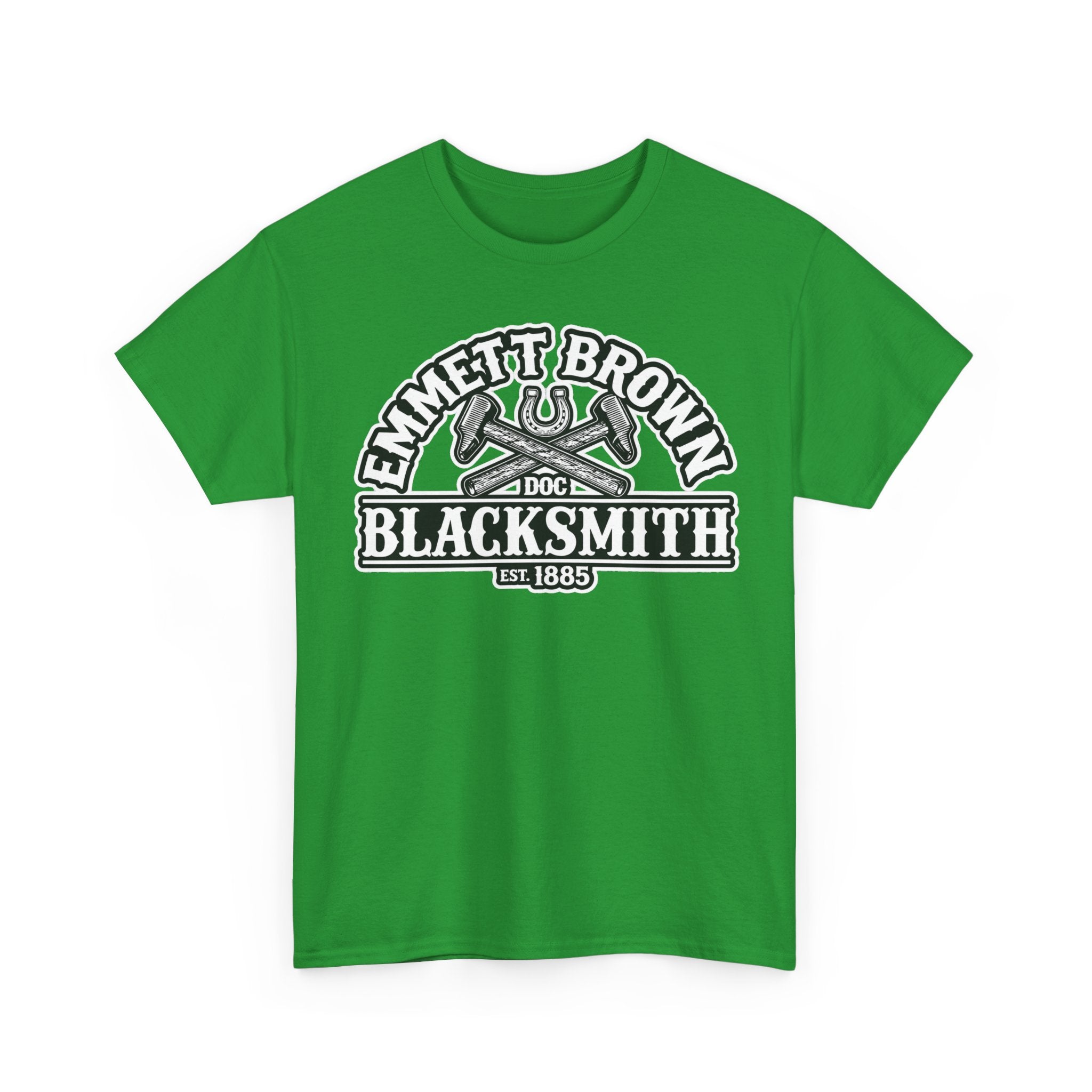 Blacksmith Emmett Brown Tee — Vintage Doc Blacksmith Graphic Shirt