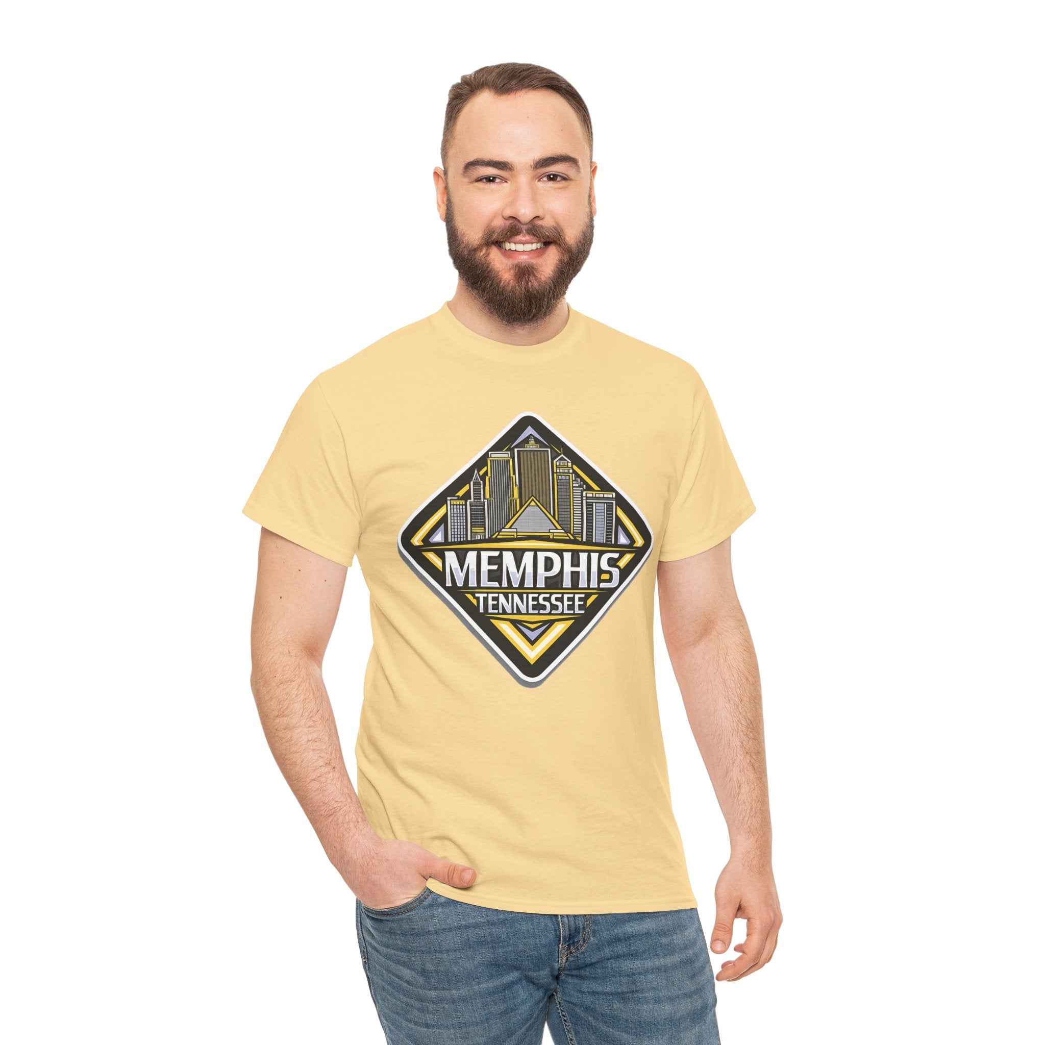 Memphis Tennessee Skyline T‑Shirt — Retro City Badge Tee