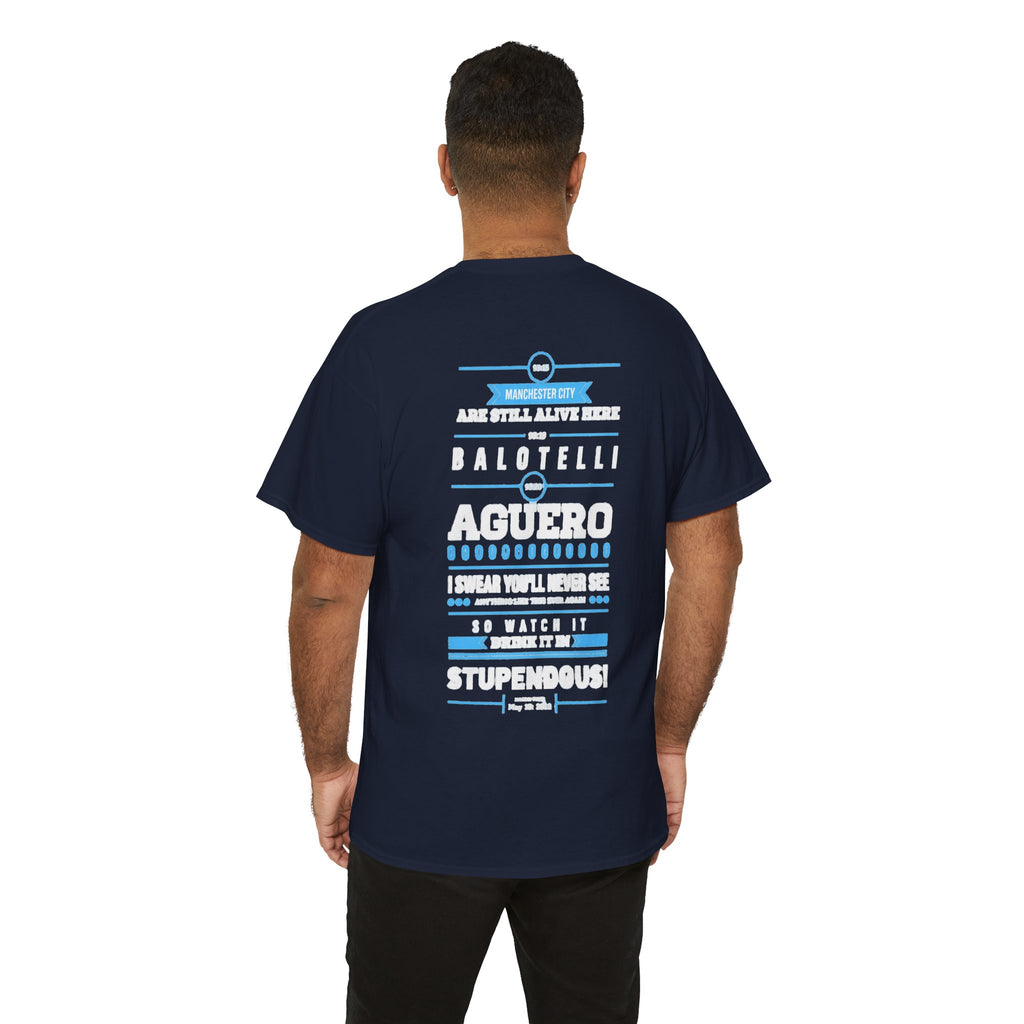 Manchester City Vintage Football Tee — Aguero & Balotelli Fan Shirt