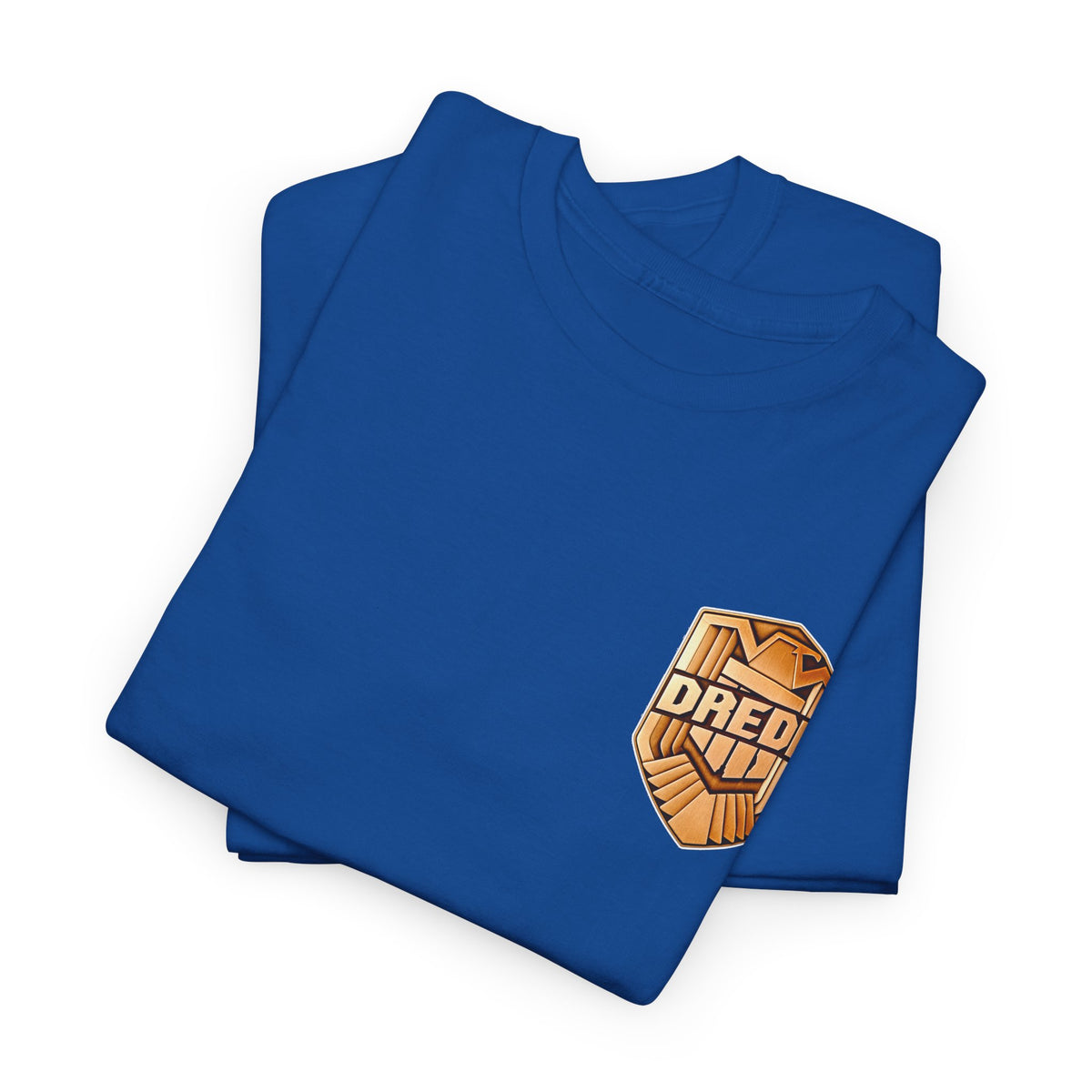 Dredd Shield Badge T-Shirt — Retro Law Enforcement Logo Tee